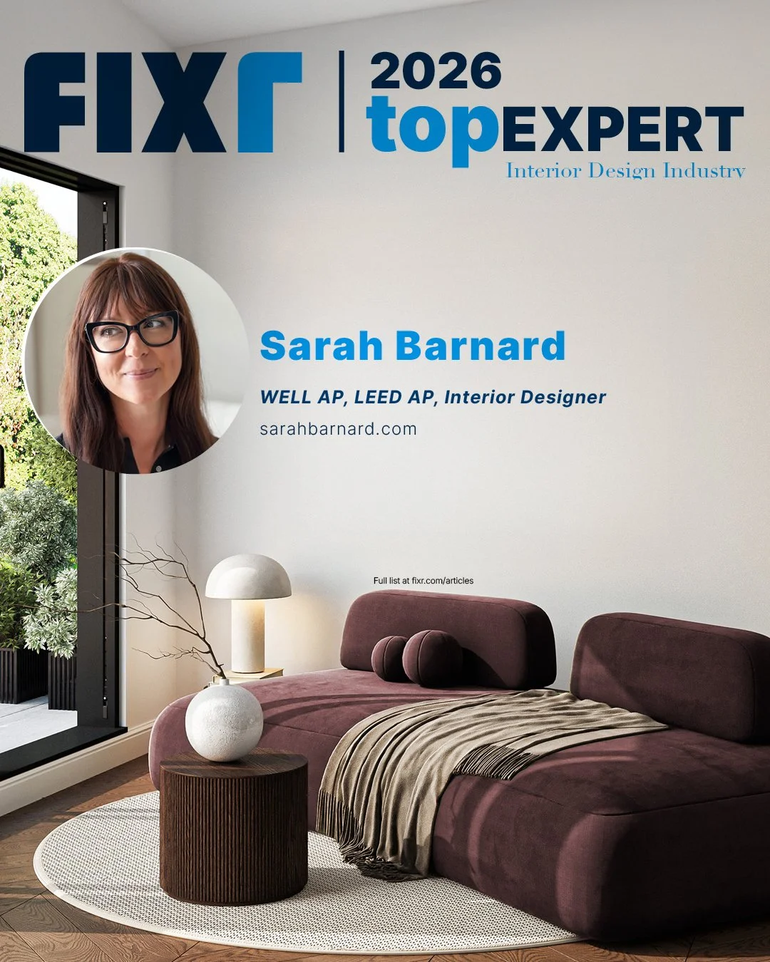 Sarah Barnard Named Top Interior Design Expert