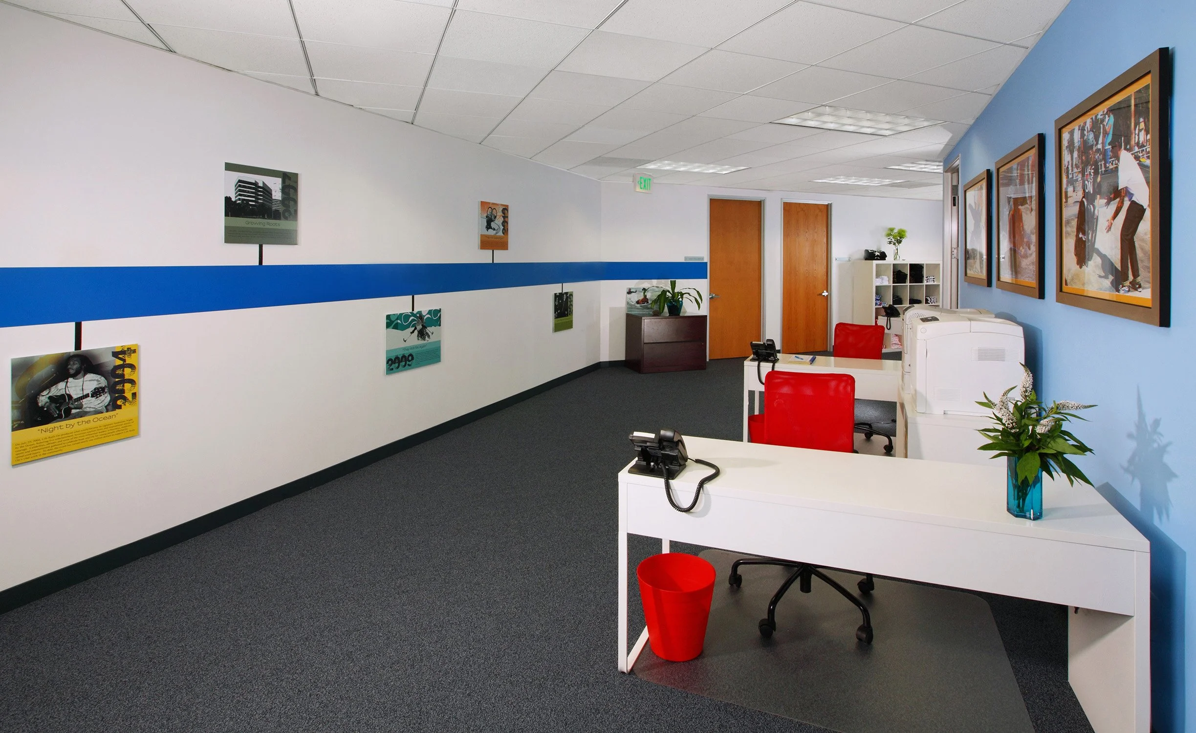 Photo by: Chas Metivier
The custom graphic timeline helps visitors understand Life Rolls On's progression as an organization through exciting visuals.