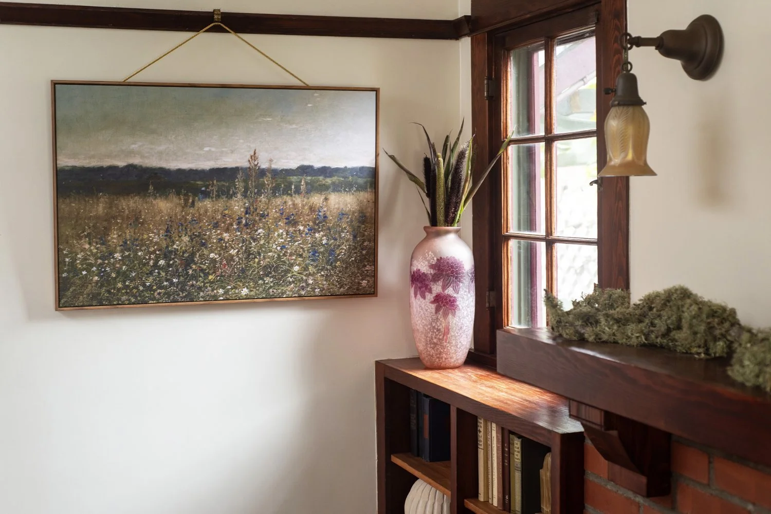 Photo by: Steven Dewall
This landscape painting of wildflowers radiates the joyous presence of spring.