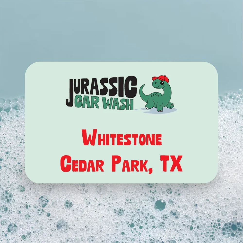 Jurassic Car Wash Gift Card – Whitestone