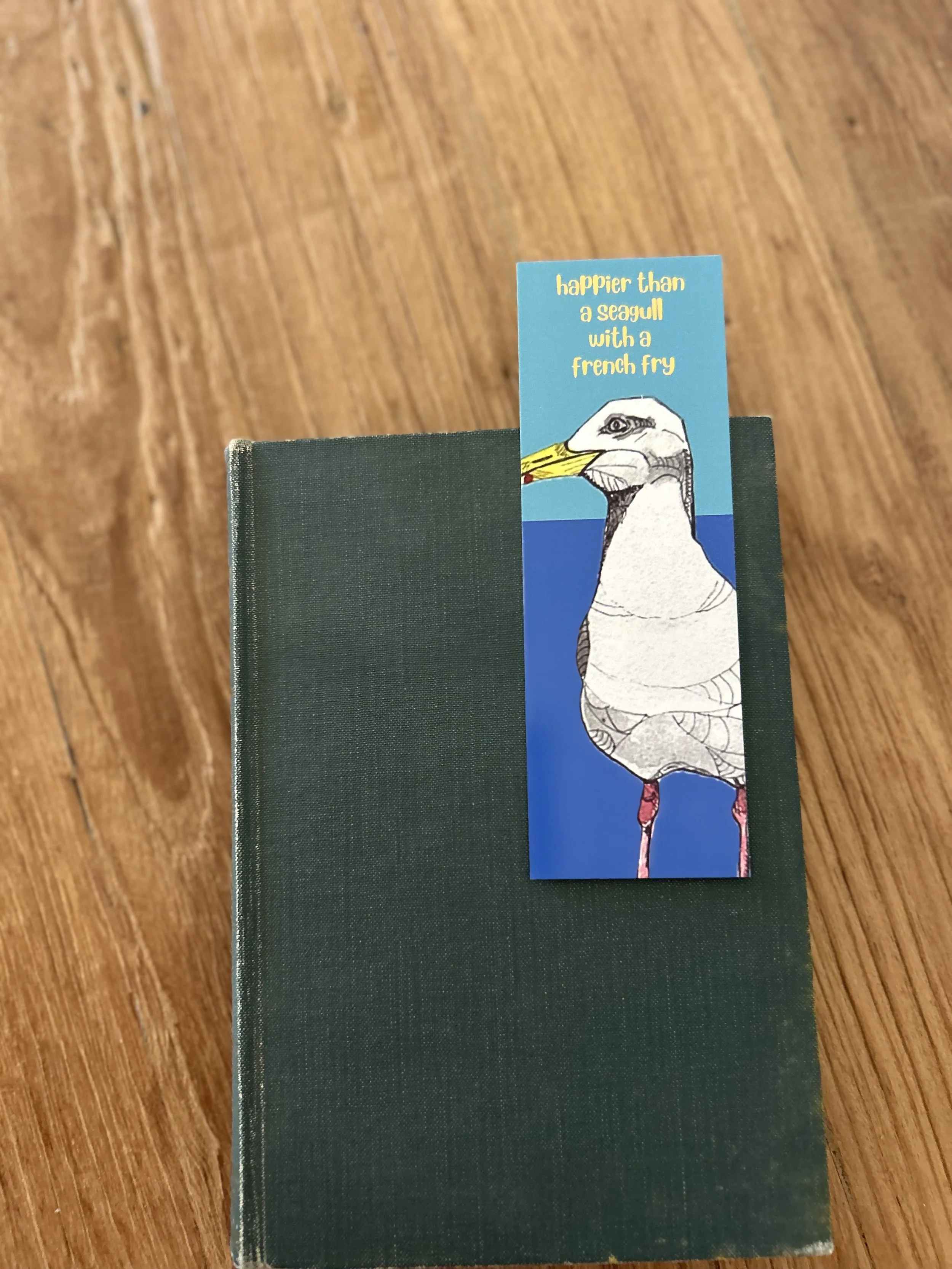 Whimsical Seagull Bookmark