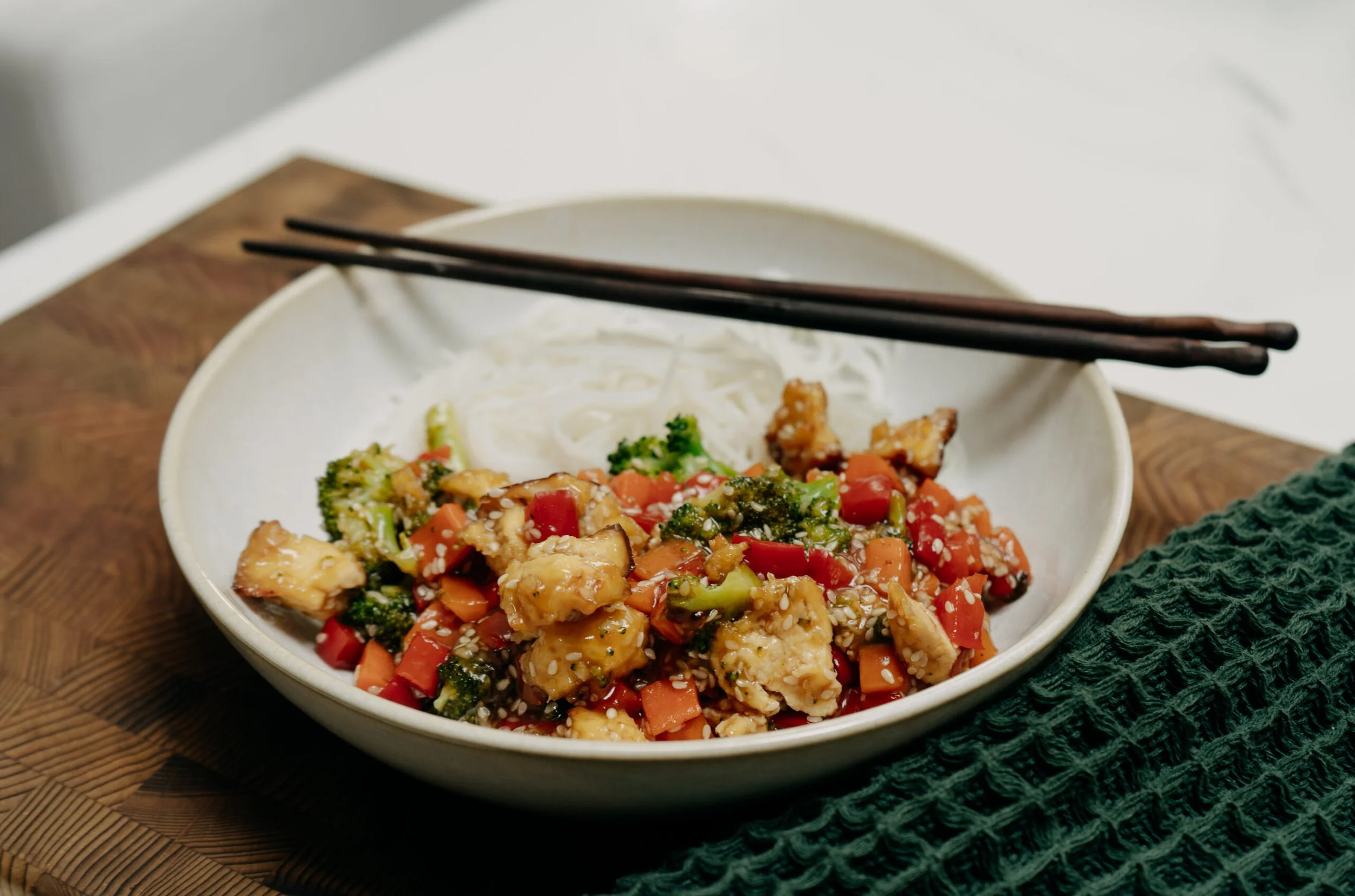 sesame tofu (for you if you don't like tofu!)