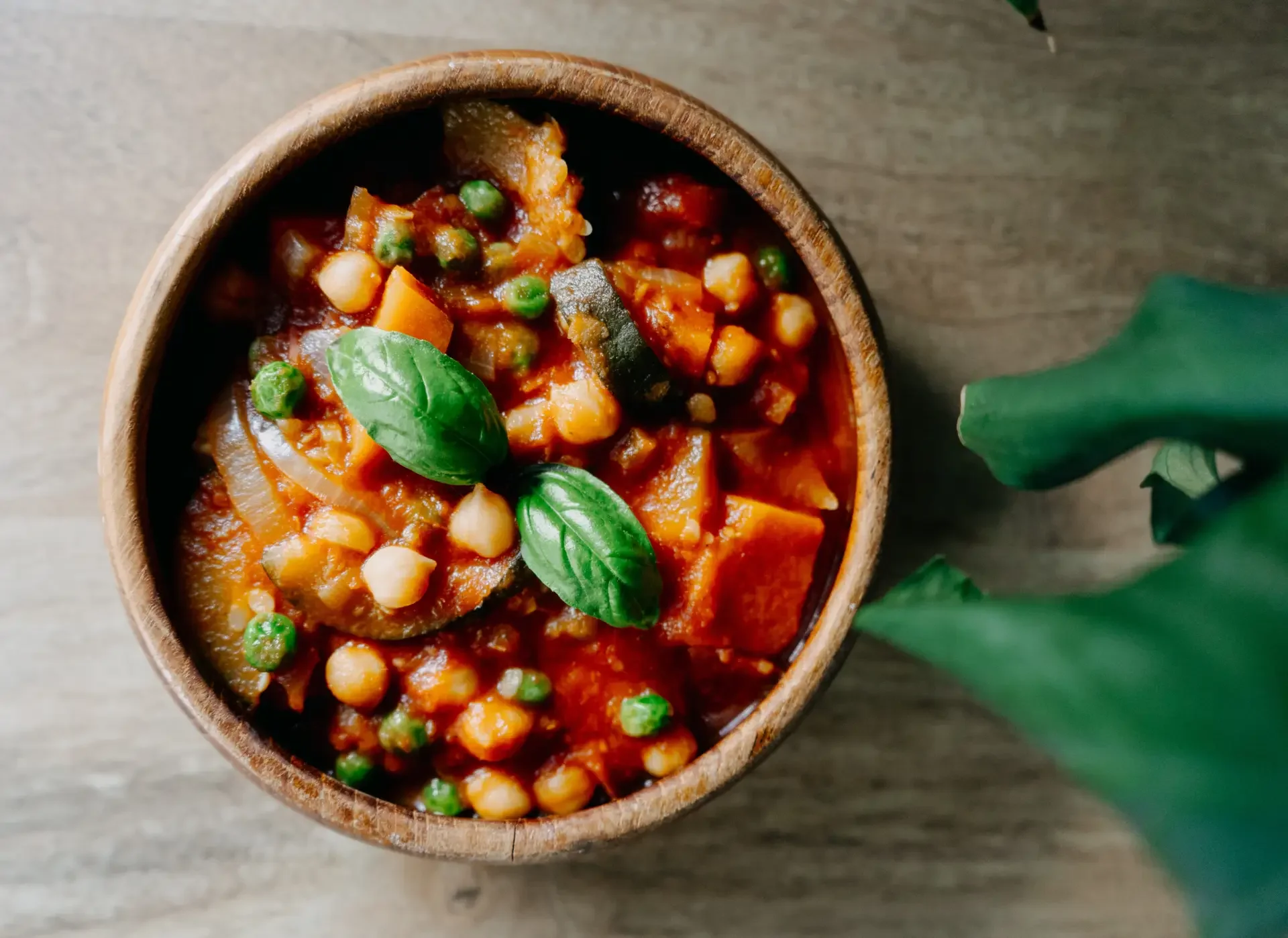 quick chickpea vegetable soup