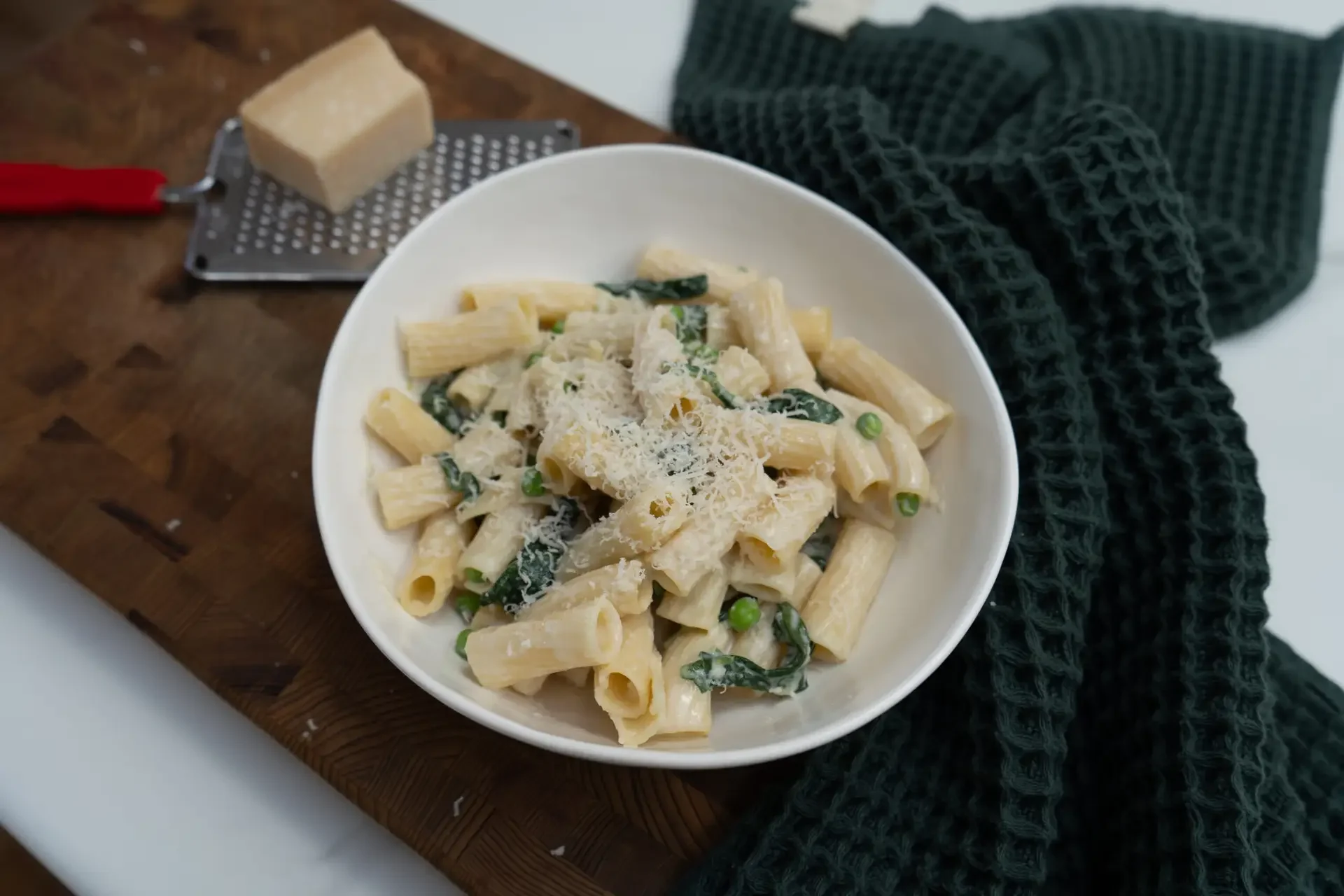 15 min high protein alfredo