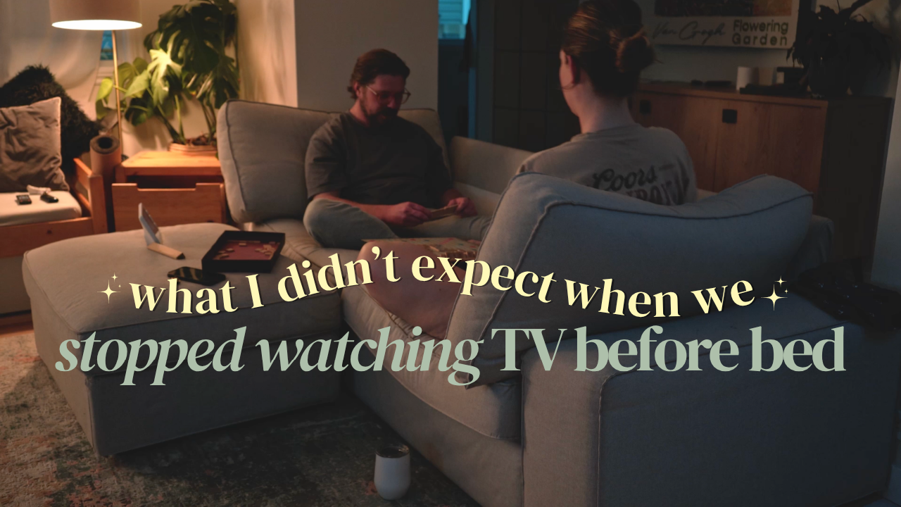 revelations from cutting back on TV time