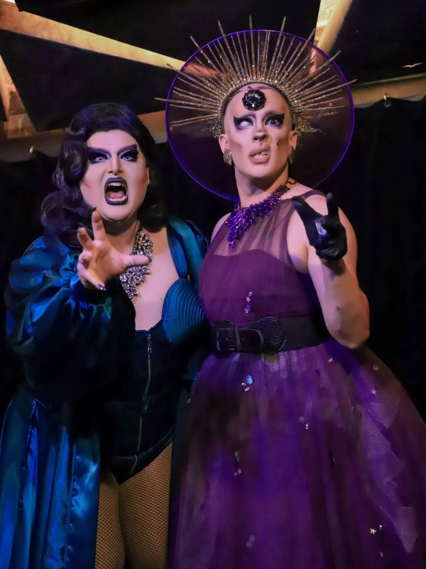 #throwbackthursday to COVEN. Which was @selmagahd 's monthly show at @divingbellsocialclub . Missing those powerful queer witchy nights right about now.

👀 Who knows what the future might hold...

📷 @deisealves1701 
#SelmaGahd #UmaGahd #UmasBestFri