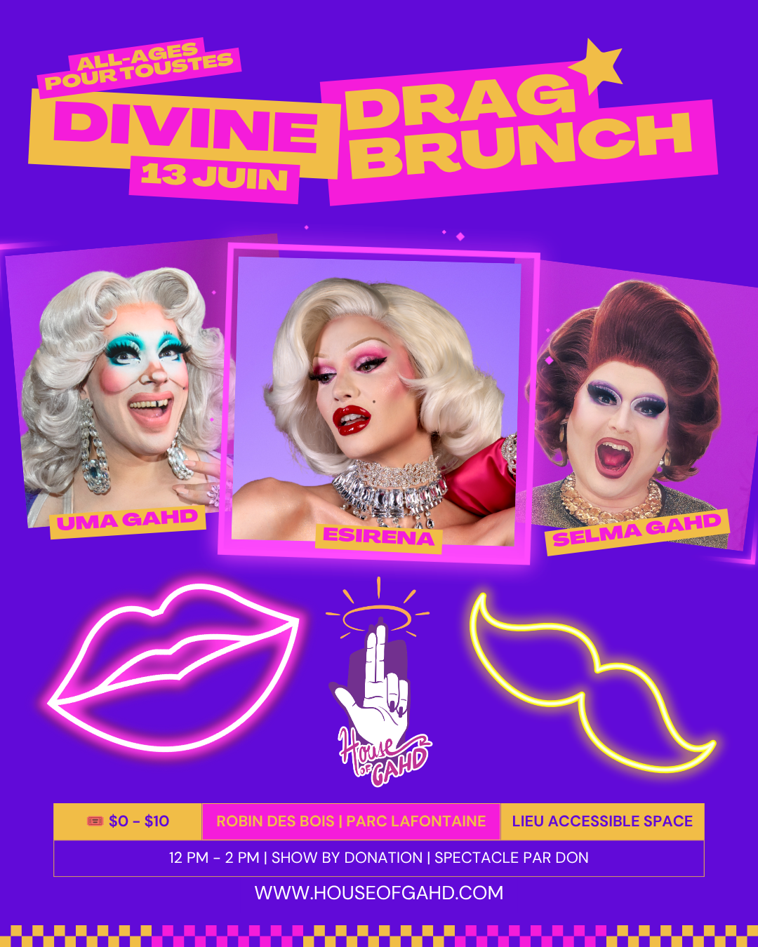 Divine Drag Brunch with Uma Gahd and Selma Gahd