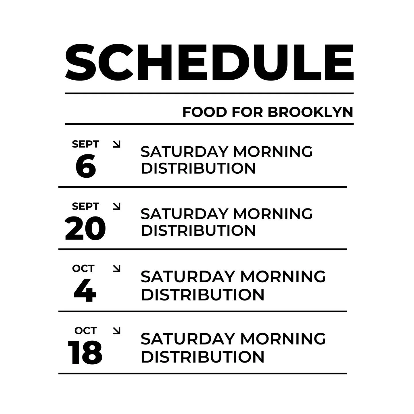 🍂 Our fall food pantry distribution schedule is live! 🍂

We&rsquo;d love for you to join us for a Saturday morning of serving our neighbors. Distributions are 1st &amp; 3rd Saturdays of the month, 8:30&ndash;10:30am &mdash; just 2 hours that make a