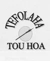 Logo with text 'TEfOLAHA TOU HOA' and a Kaumaile spear design crossing the center