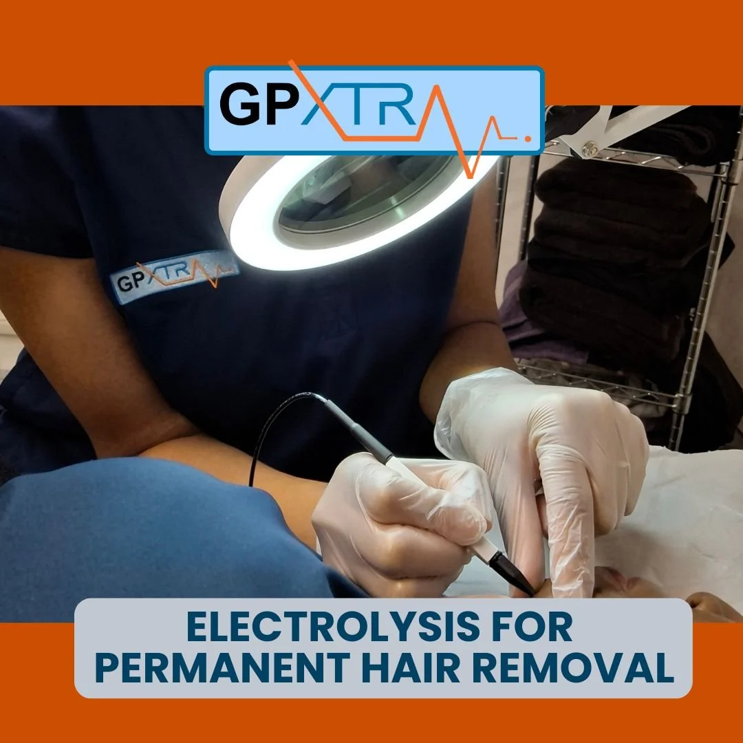 Electrolysis treatment for permanent hair removal at GPXtra