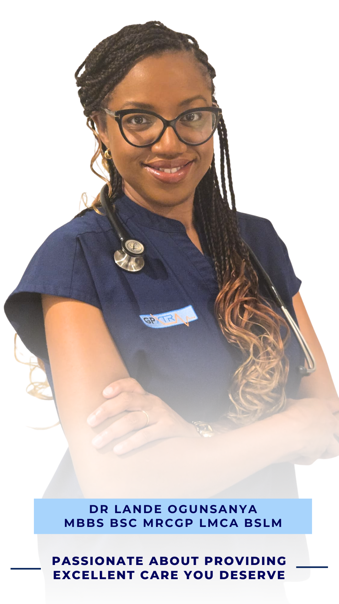 Dr Lande Ogunsanya, GMC-registered doctor at GPXtra