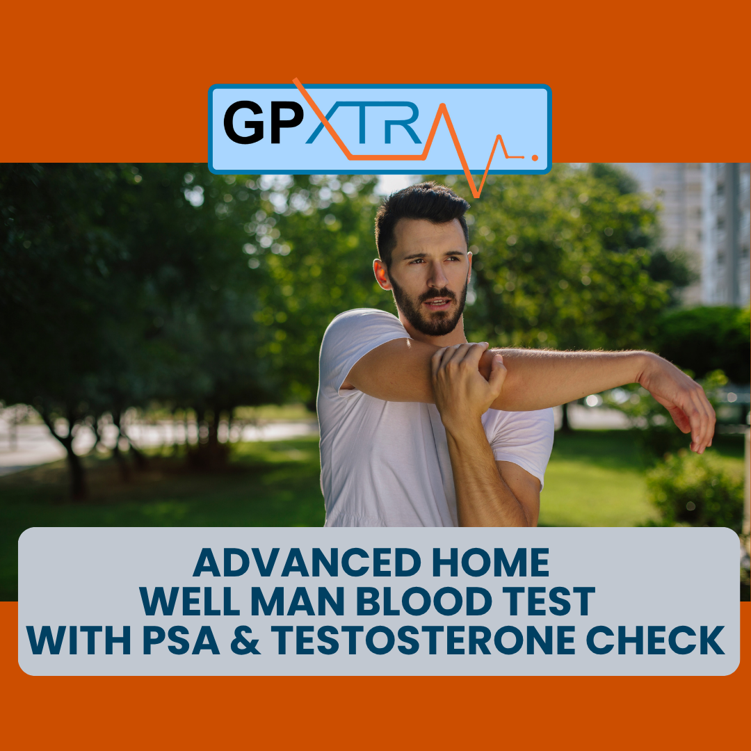 Advanced Home Well Man Blood test - Including  PSA & Testosterone