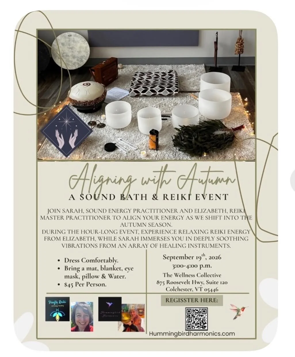 Aligning with Autumn: A Sound Bath & Reiki Event