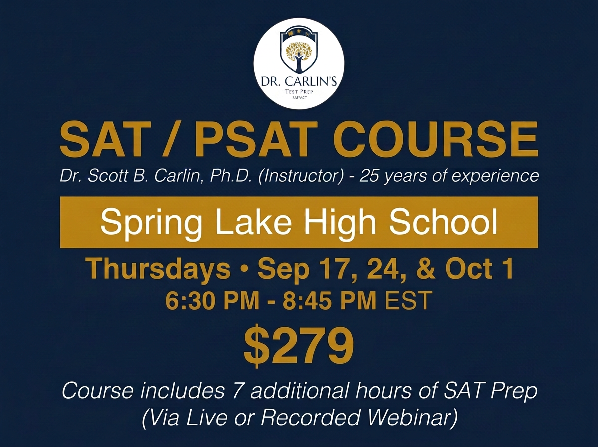 Spring Lake HS SAT/PSAT Course (SEP 2026)