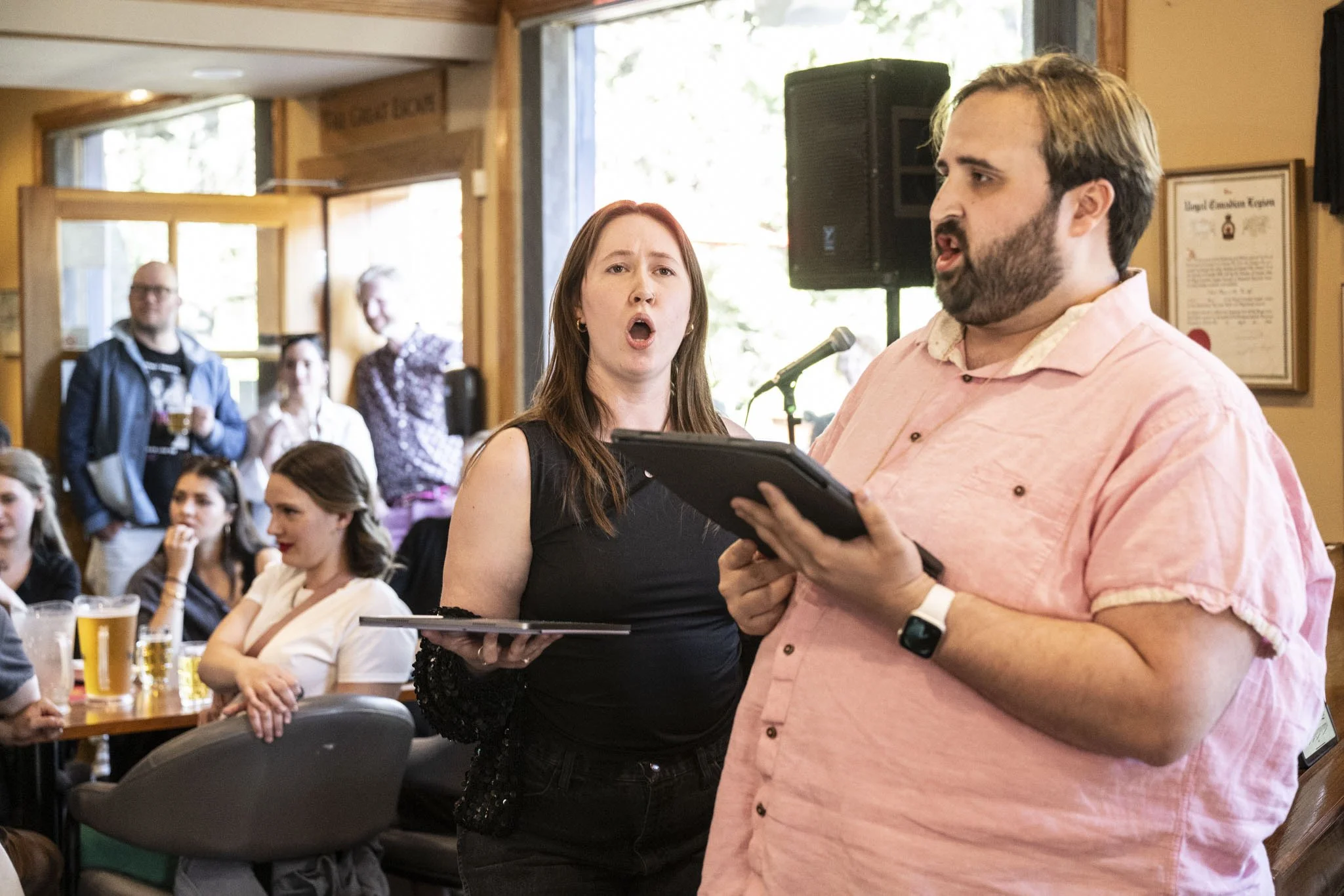 Alexandra and Lyndon Ladeur at ATG Opera Pub in Banff, Alberta
Photo: Rita Taylor, Banff Centre 2024