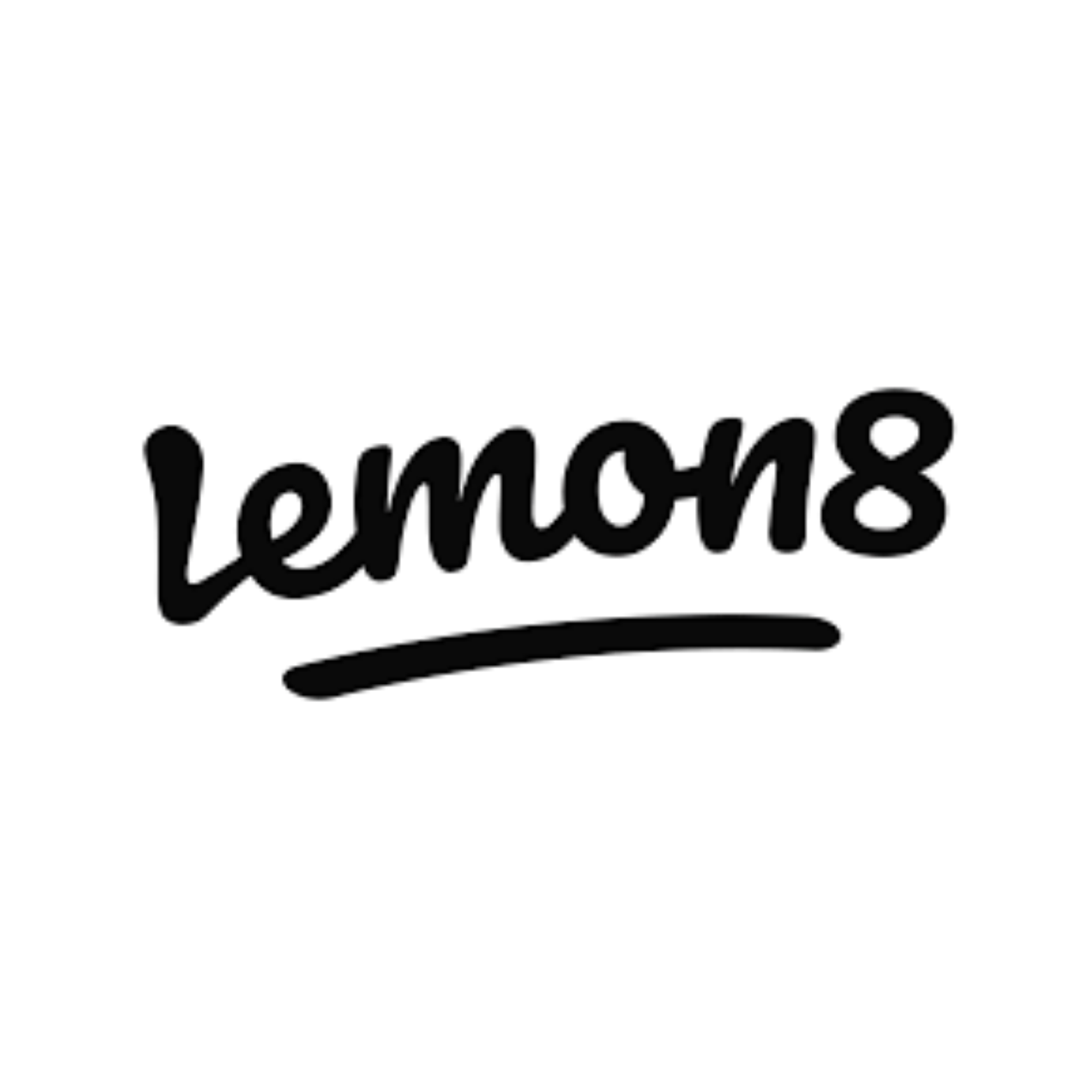 Lemon 8 logo in black and white.