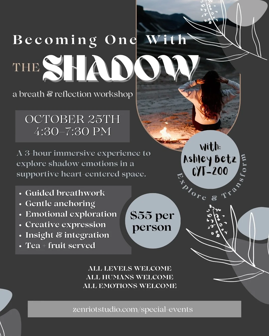 This one comes to you from the bottom of my heart. 🖤✨🤍

Becoming One With the Shadow is for people who feel deeply and are looking for productive, intentional, and gentle ways to sit with any emotion that&rsquo;s been asking for attention. 👀 

You