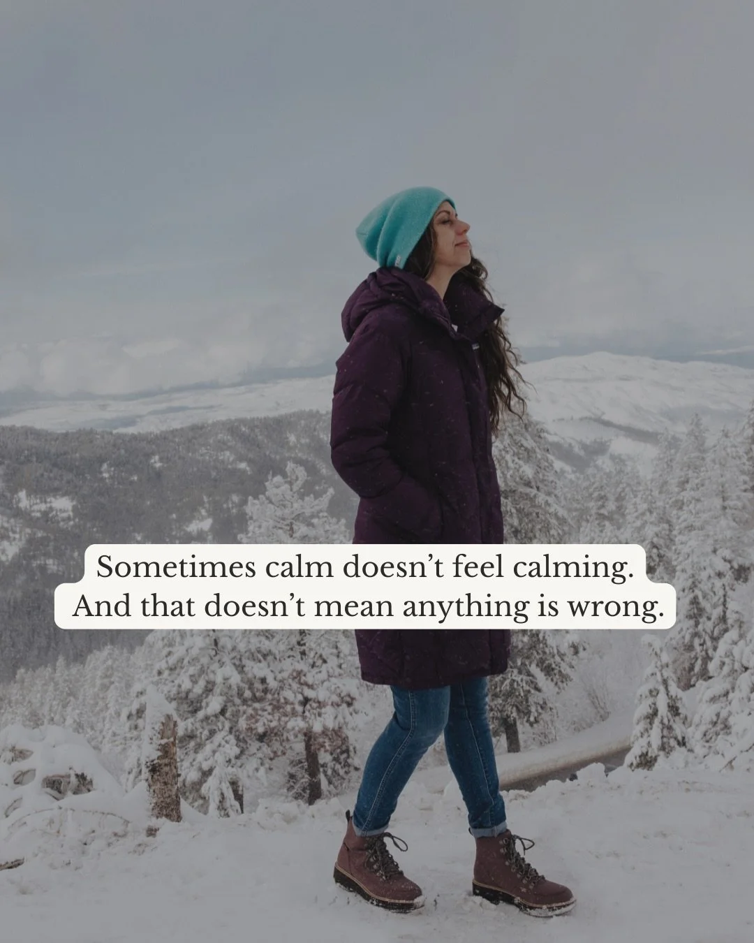 Sometimes calm doesn&rsquo;t feel calming.
And that doesn&rsquo;t mean you&rsquo;re incapable of feeling good feelings.

For nervous systems that have spent a long time staying alert, slowing down can feel unsettling at first.
Quiet can increase awar