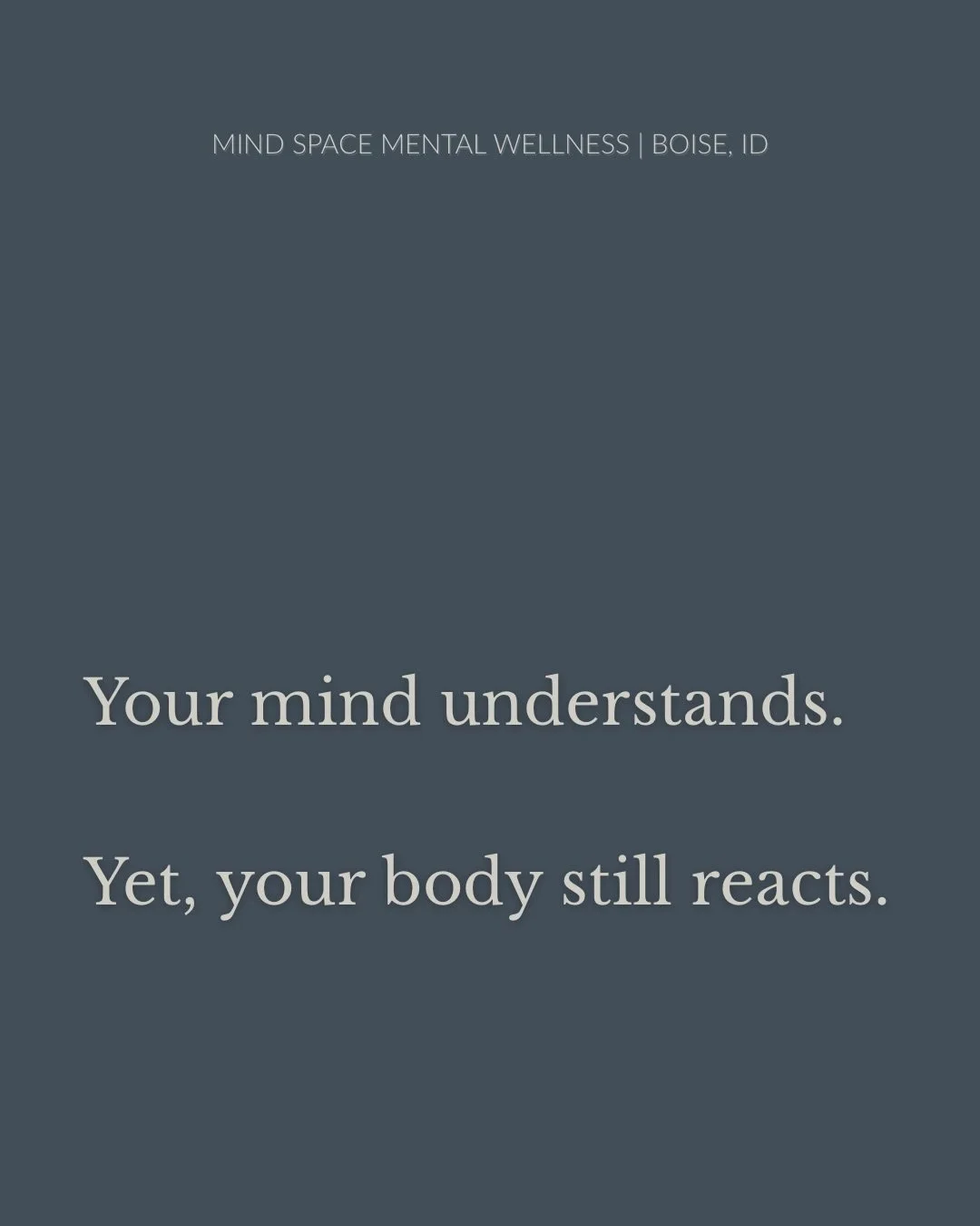 Many people come to therapy already understanding their patterns &hellip;
and still notice their body responding quicker they can think about what&rsquo;s happening in the moment.

This isn&rsquo;t a defect or from a lack of effort on your part.
Your