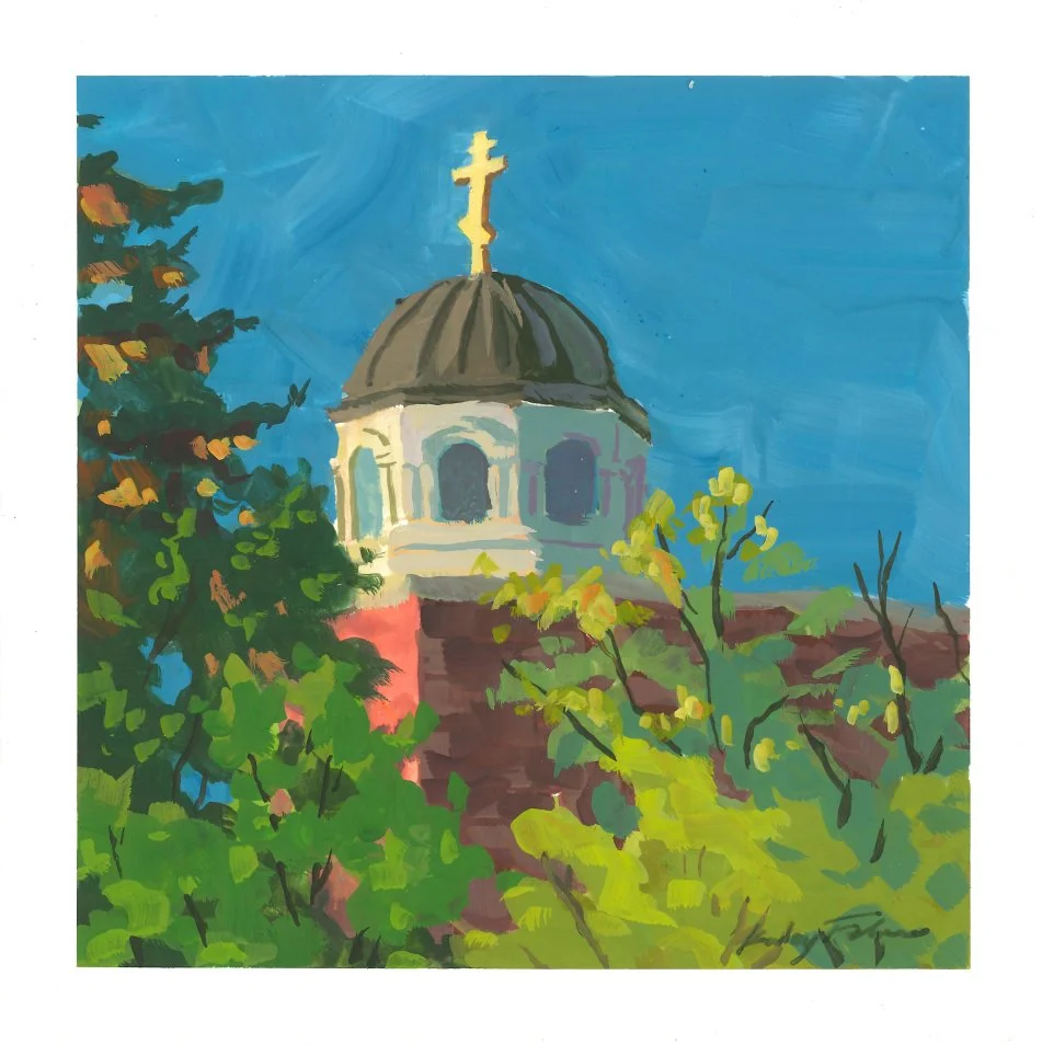 Holy Trinity Russian Orthodox Church
05-30-2024, 10"x10" framed