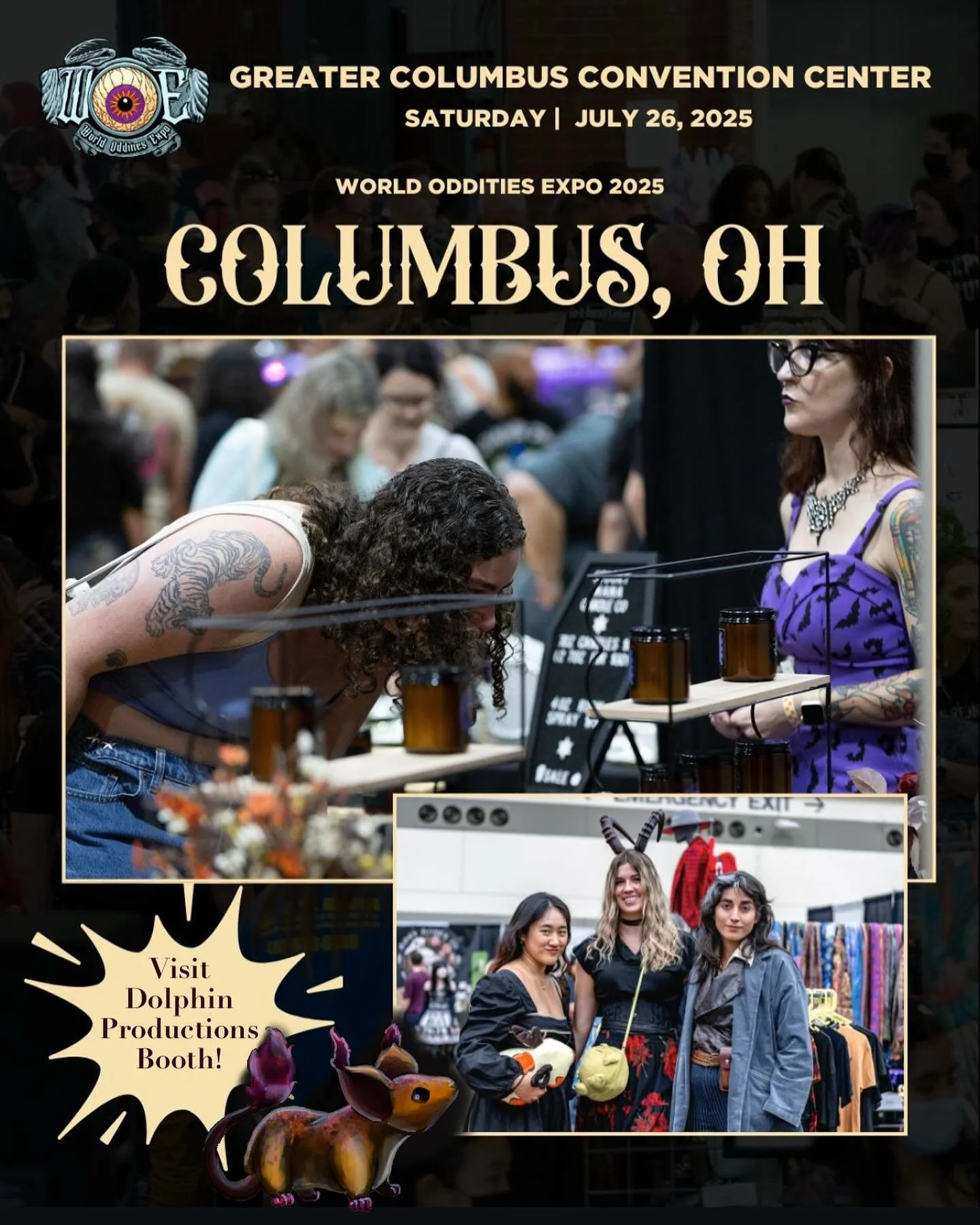 Visit our booth this Saturday for the @worldodditiesexpo at the Columbus Convention center. And you better believe we&rsquo;ll have all the anima mice blind boxes and stationary in stock and ready to adopt!

#columbusconventioncenter #worldodditiesex