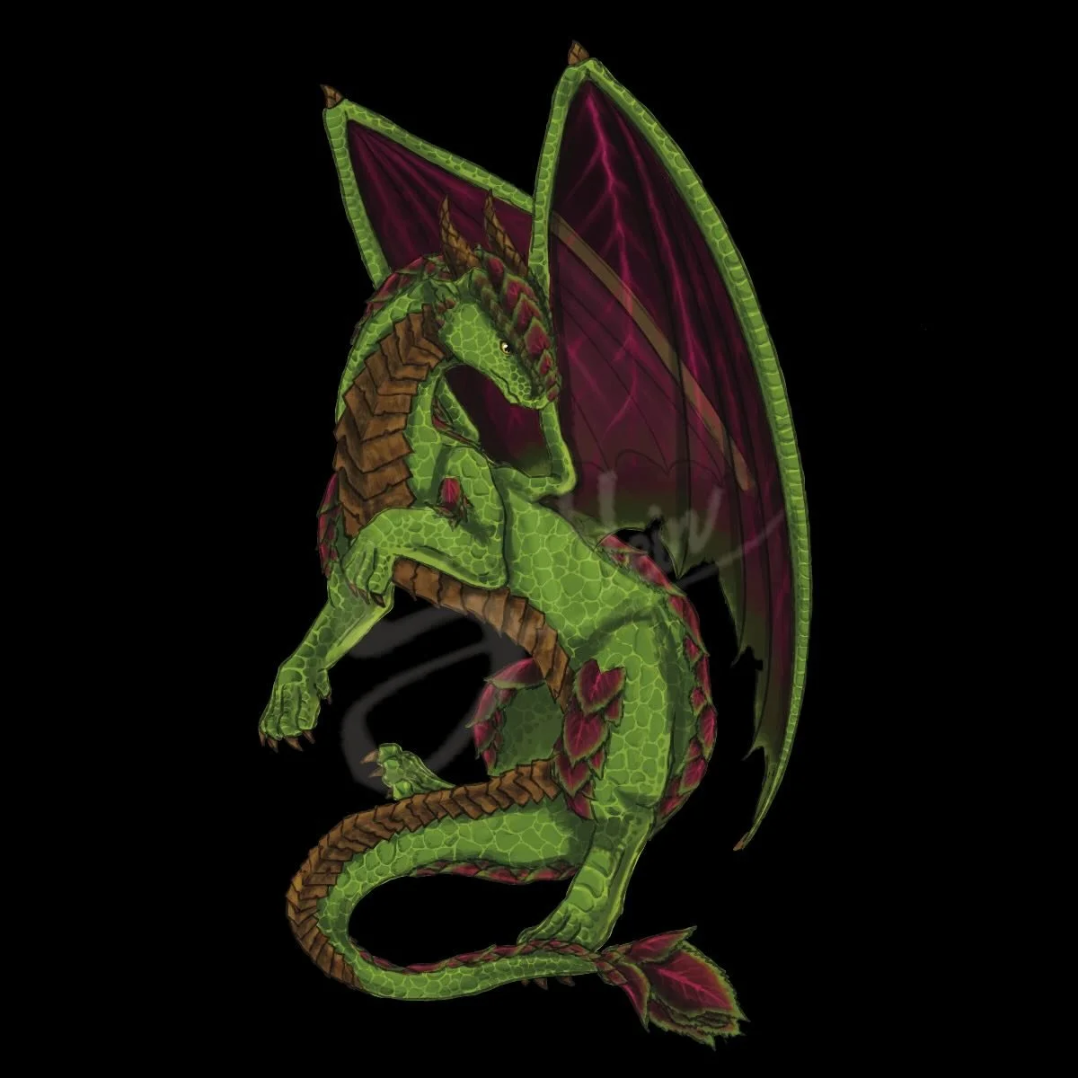 This is Druk, an elder earth dragon, the only thing more prominent than the years of old scars and scratches within his scales, is his blunt attitude with others, dragon or not. But those who truly know the old beast know he has a soft hearted side, 