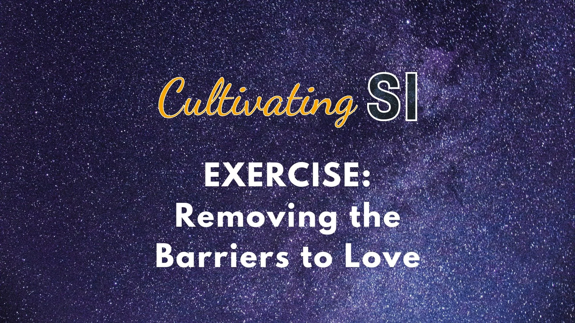 Most of us crave love yet unconsciously build barriers against it. In this powerful 10-minute guided exercise, I lead you through Rumi's profound wisdom: &quot;Your task is not to seek for love, but to find all the barriers you've built against it.&q
