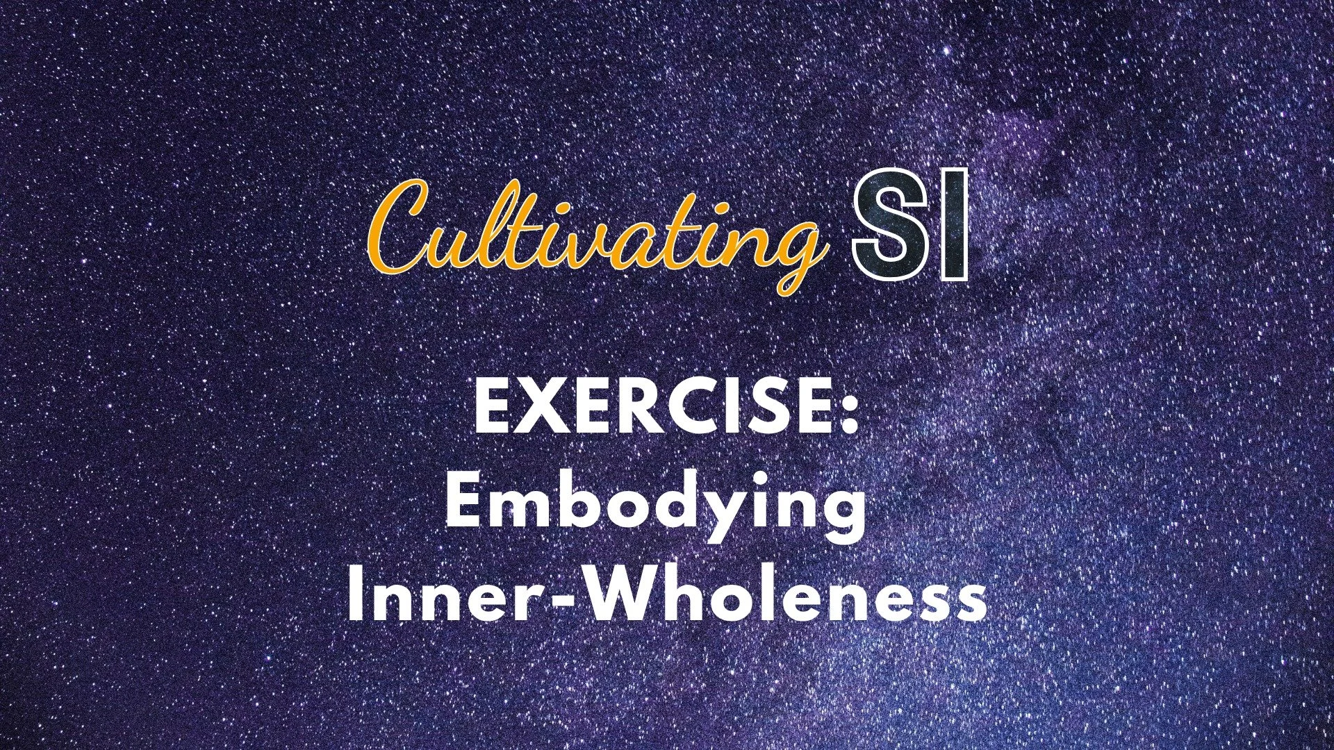 At our Awakening SI gathering on Inner Wholeness, we explored a powerful embodiment practice: learning to hold seemingly opposing qualities within ourselves&mdash;not as a conflict to resolve, but as a dance to integrate.

When we make room for both,