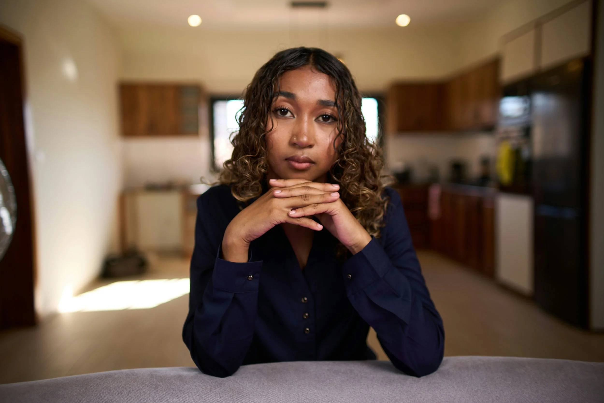 Person experiencing Sunday night dread and anticipatory anxiety about the upcoming work week
