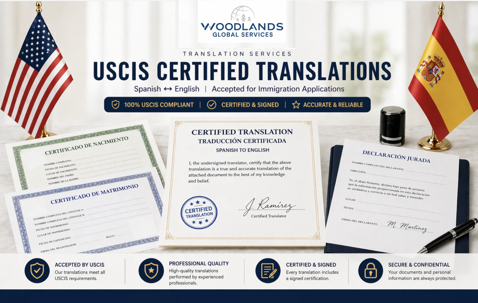 USCIS Translations Woodlands Global Services