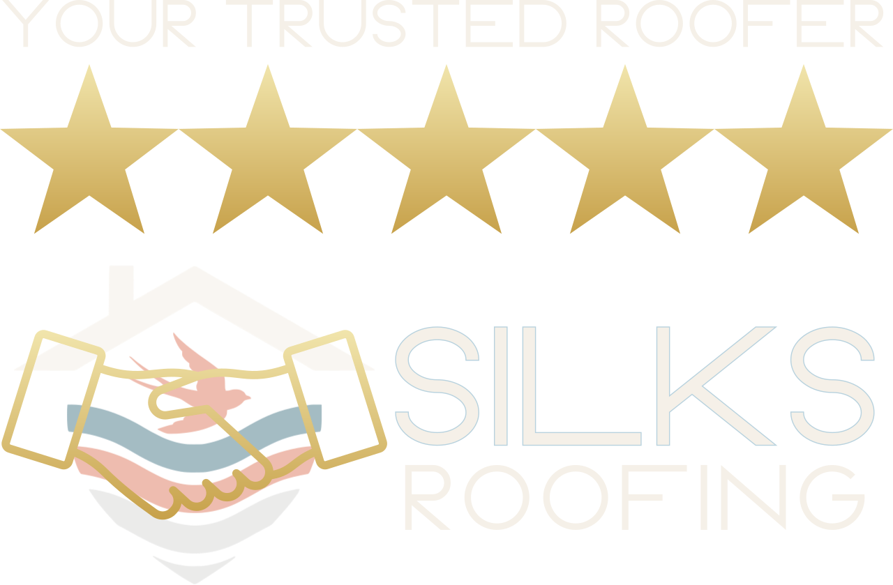 A colorful, stylized sign with the words 'SILKS' and an illustration of hands holding a ball of yarn with knitting needles, set against a vibrant background.