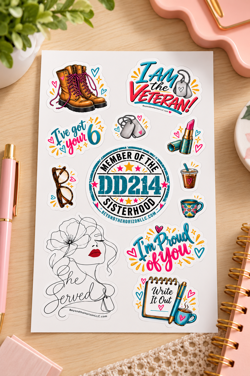 Veteran-Themed Sticker Sheet Flat Lay.png