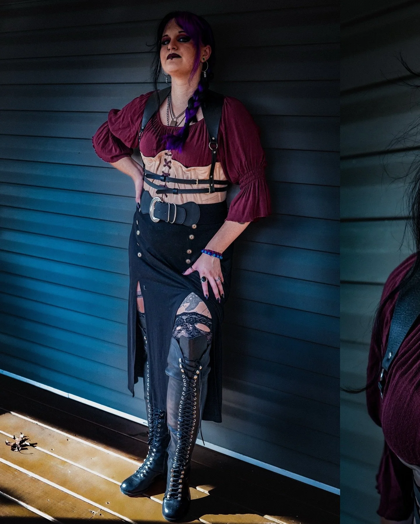 The crew who serves cunt together sails together 😌 @thegrimlyreaper &amp; I doing our DnD characters proud on Night 1 
Davey&rsquo;s makeup: @signof.life 

#Alt #altgirl #altfashion #alternative #alternativefashion #metalcore #metal #goth #gothgirl 