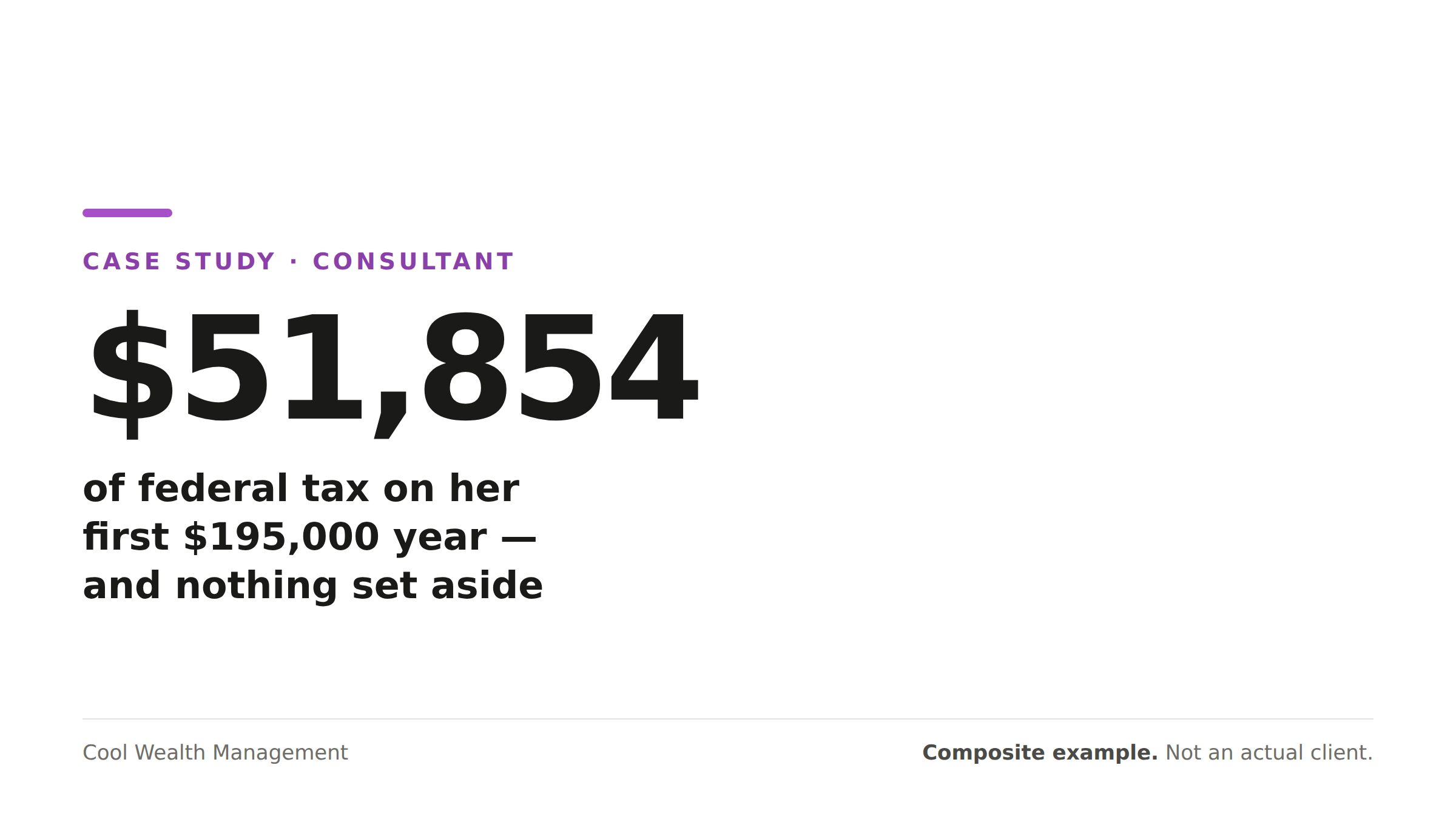 Her First $195,000 Year Came With a $51,854 Tax Bill She Hadn't Saved For