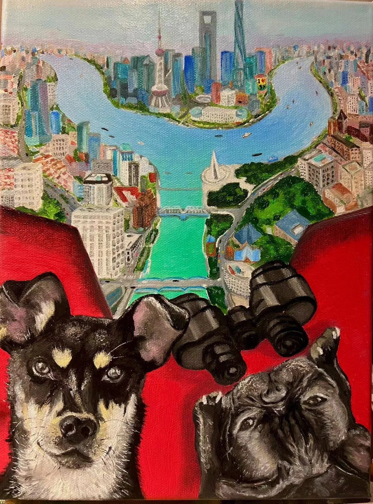 Rooftop Skyline View