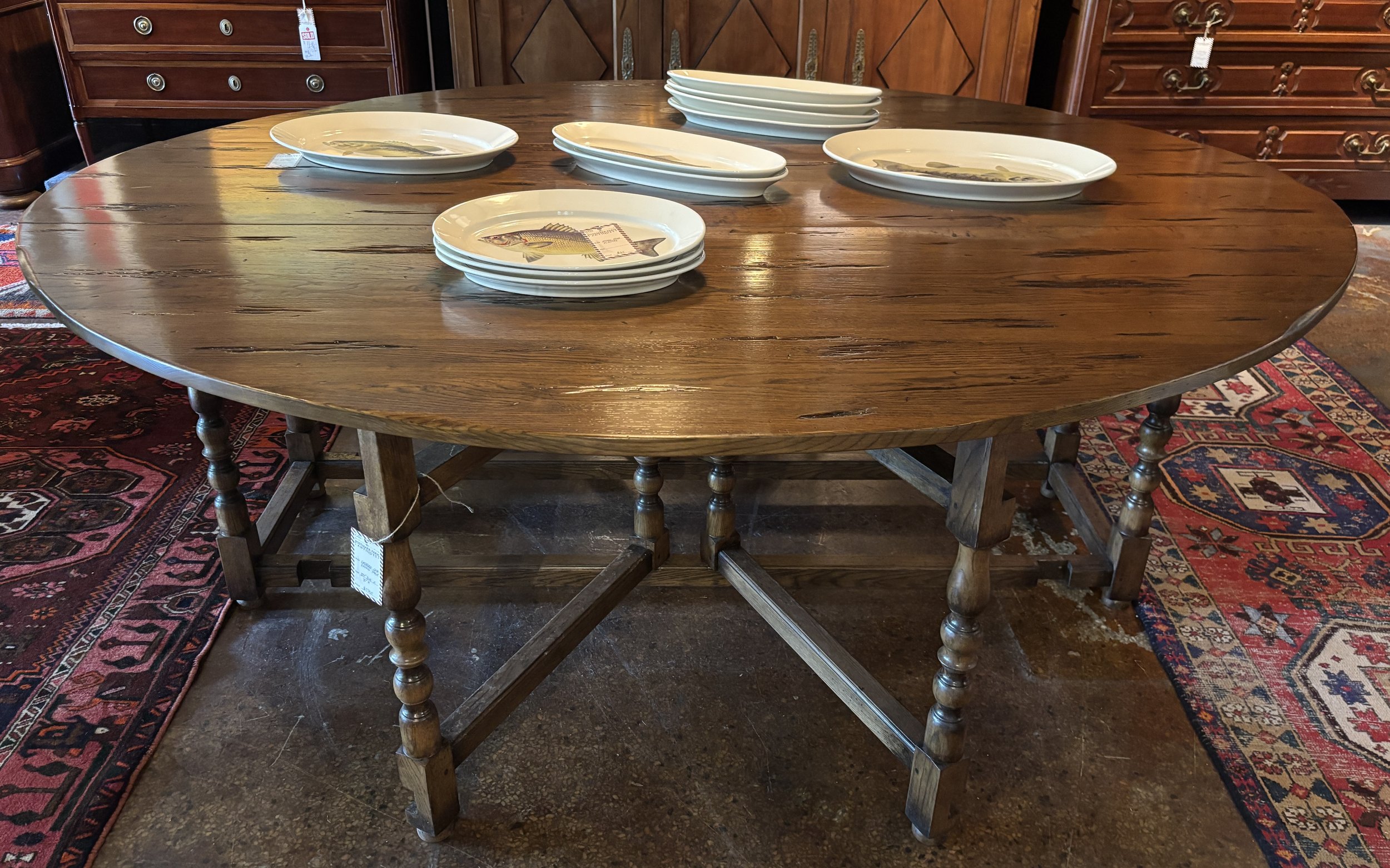 Gate Leg Oak Dining Table