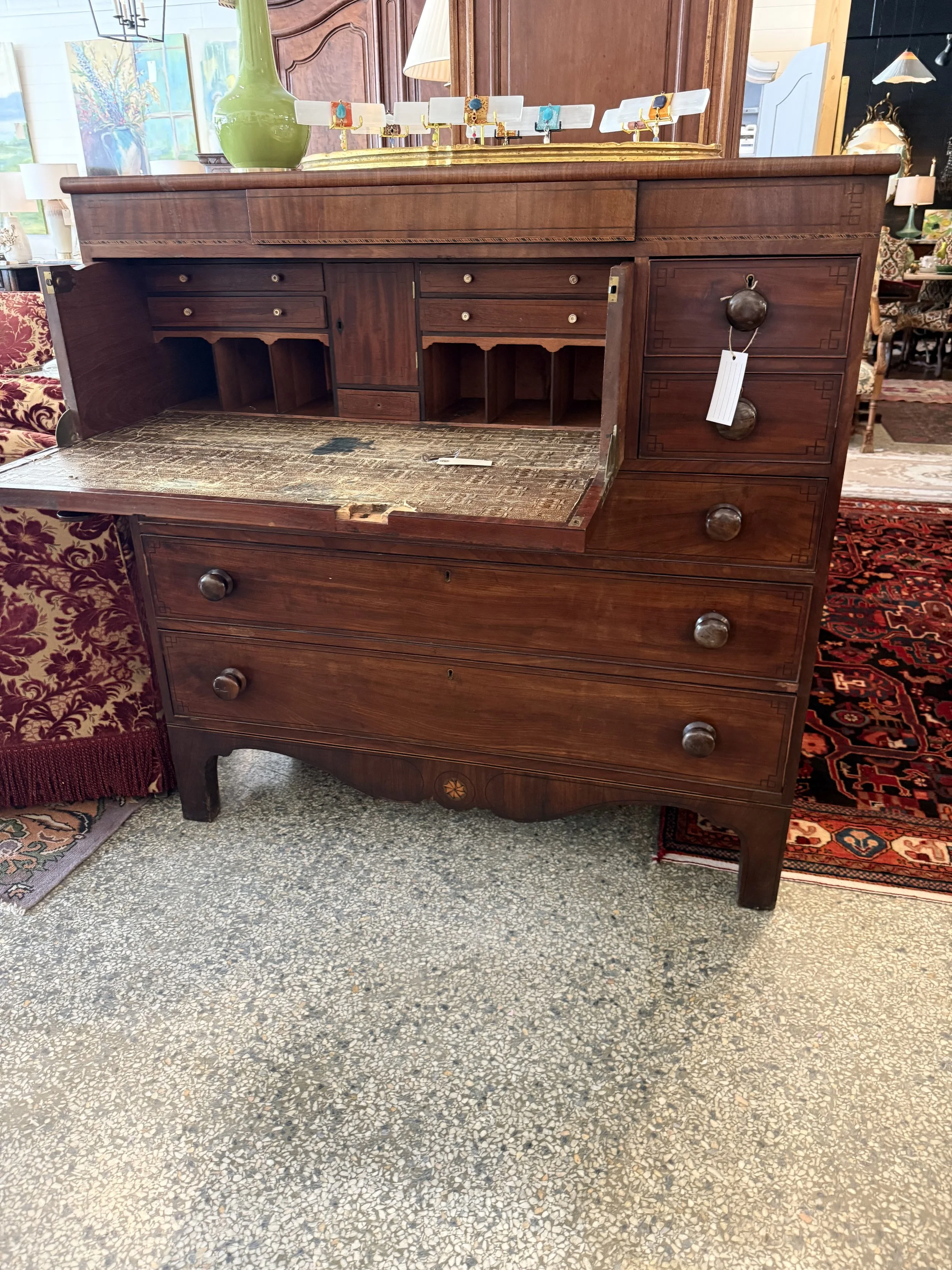 Georgian Mahogany Secrétaire Chest