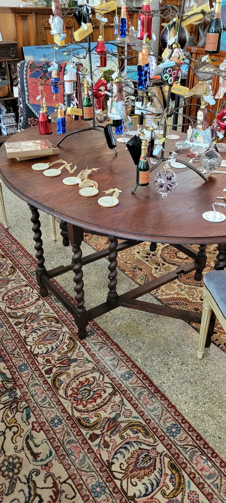 Gateleg Barley Twist Drop Leaf Table