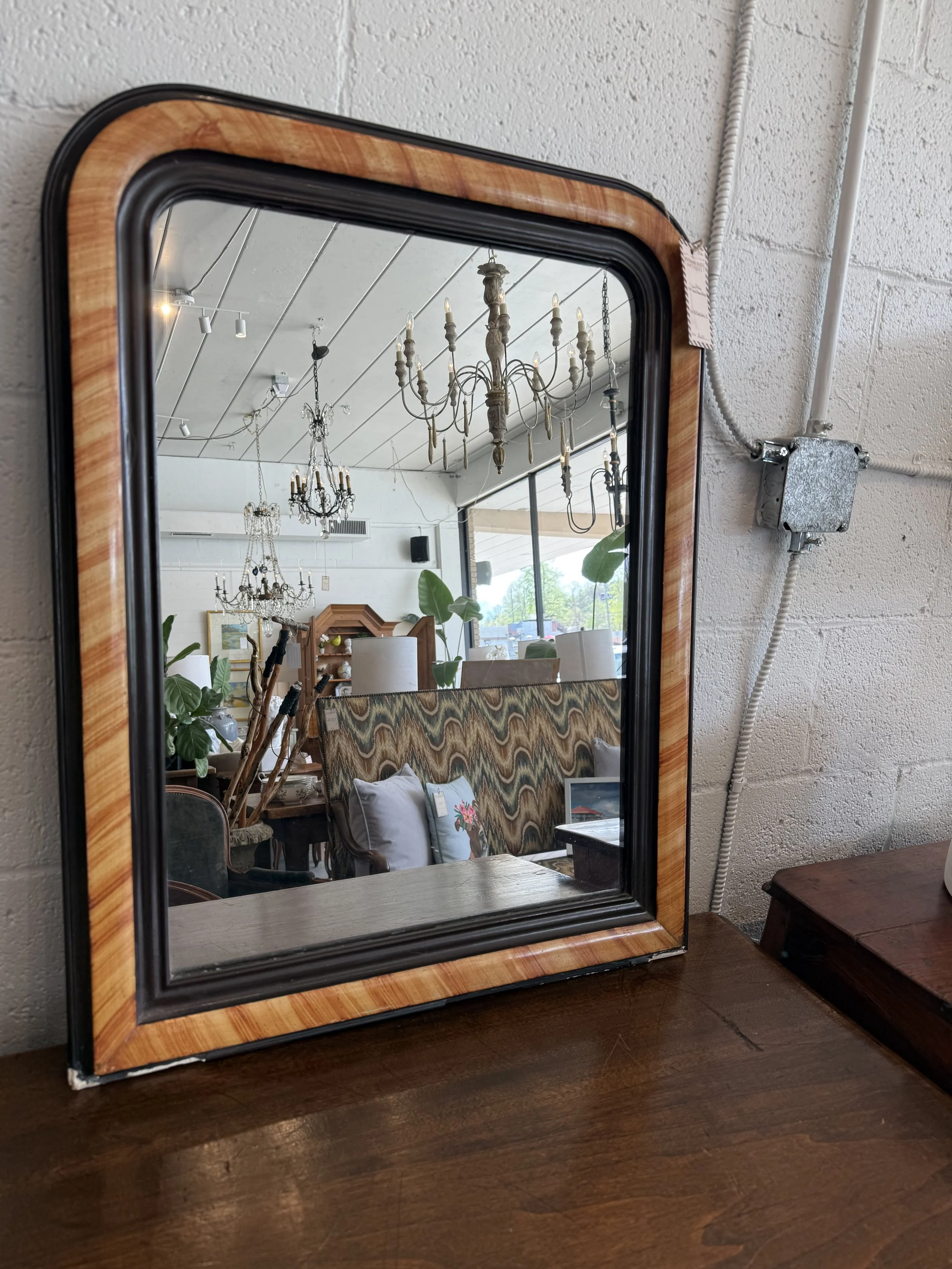 Louis Phillipe Small Framed Mirror