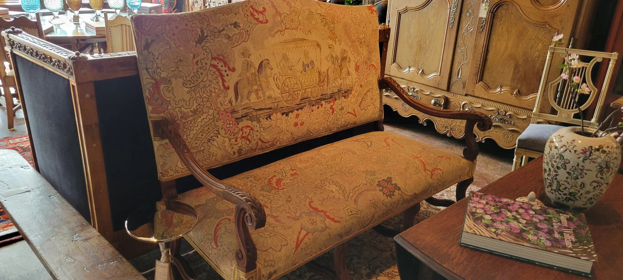 Renaissance Style Sofa & Chairs 3 Piece Set