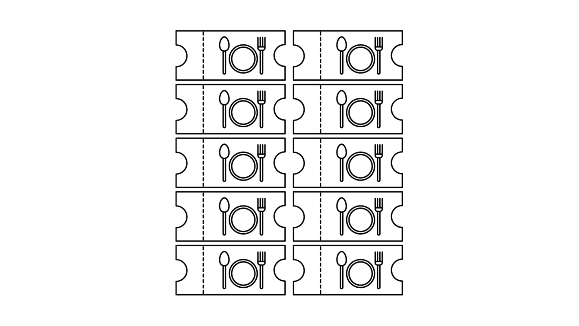 Ten Tickets Per Table