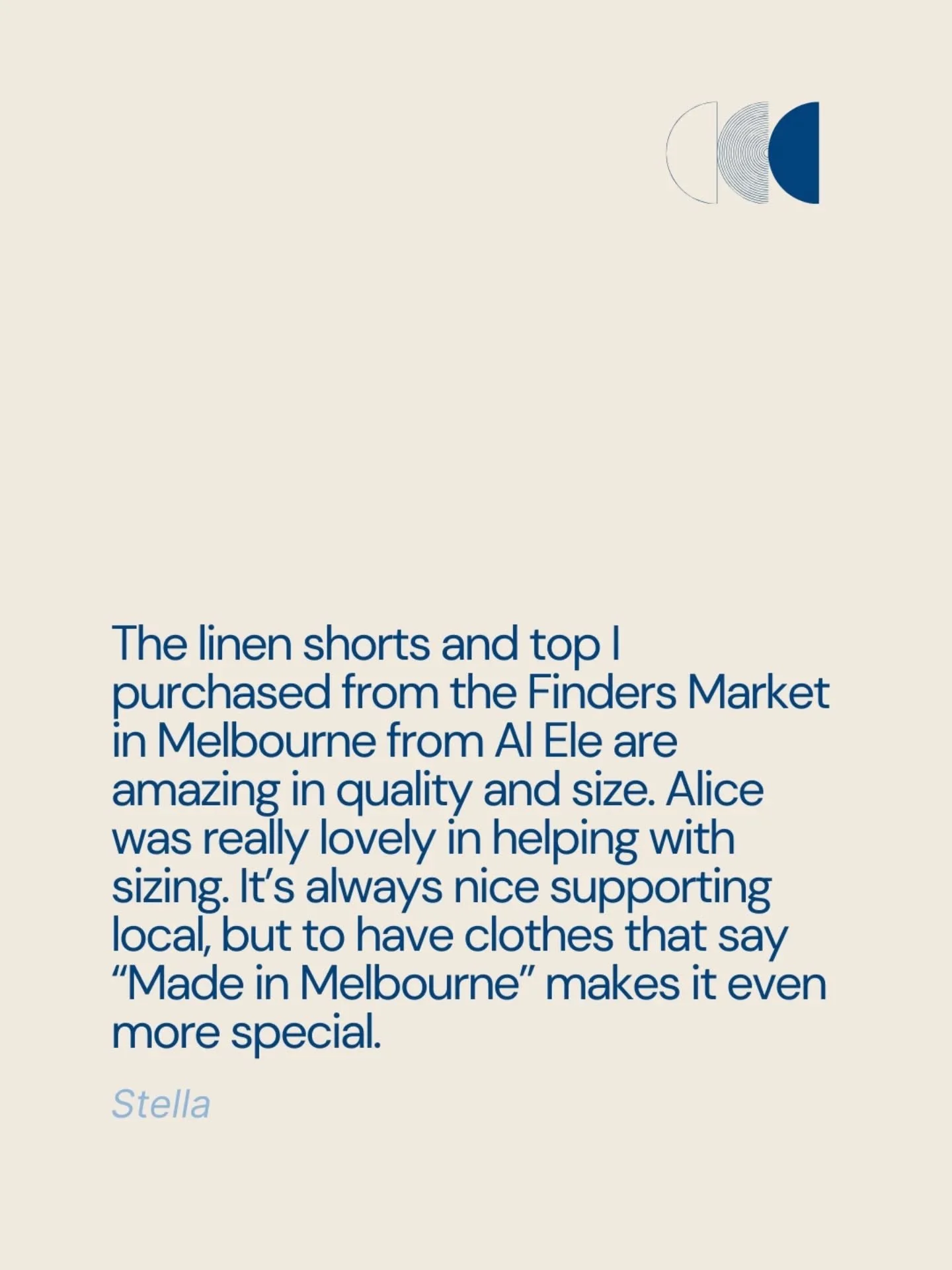 We love hearing stories like Stella&rsquo;s 🥰 finding the perfect fit, made locally and with care ✨
Thank you for supporting handmade in Melbourne!

#MadeInMelbourne #SlowFashion #HandmadeInMelbourne #MadeInMelbourne #ConsciousFashion