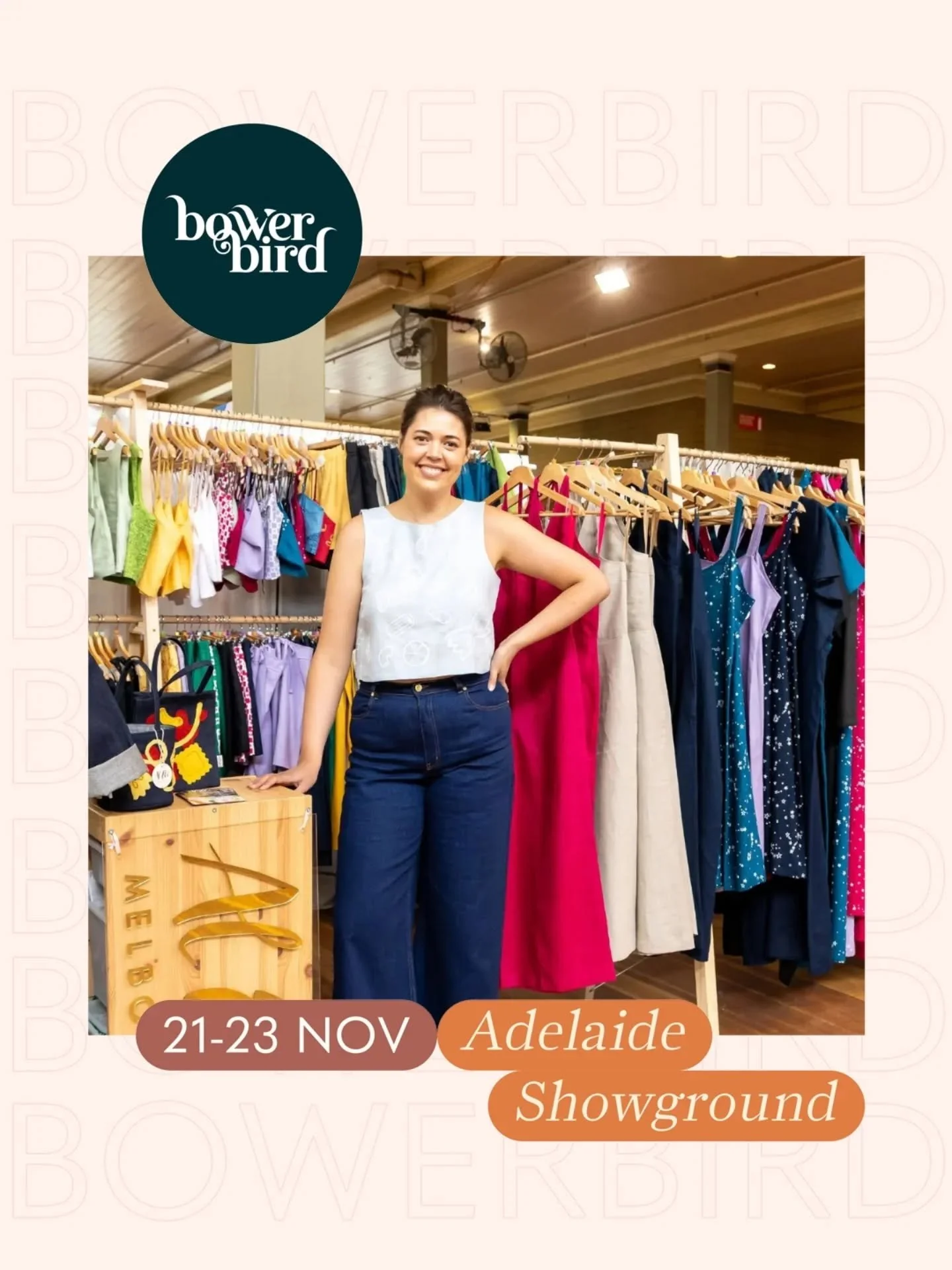 We're heading to Adelaide!

If you're in South Australia, come and meet me @bowerbird.au this weekend 👋

Soak up the atmosphere on Friday night with friends, enjoy the music, try tasty treats from your favourite food vendors and of course get the fi