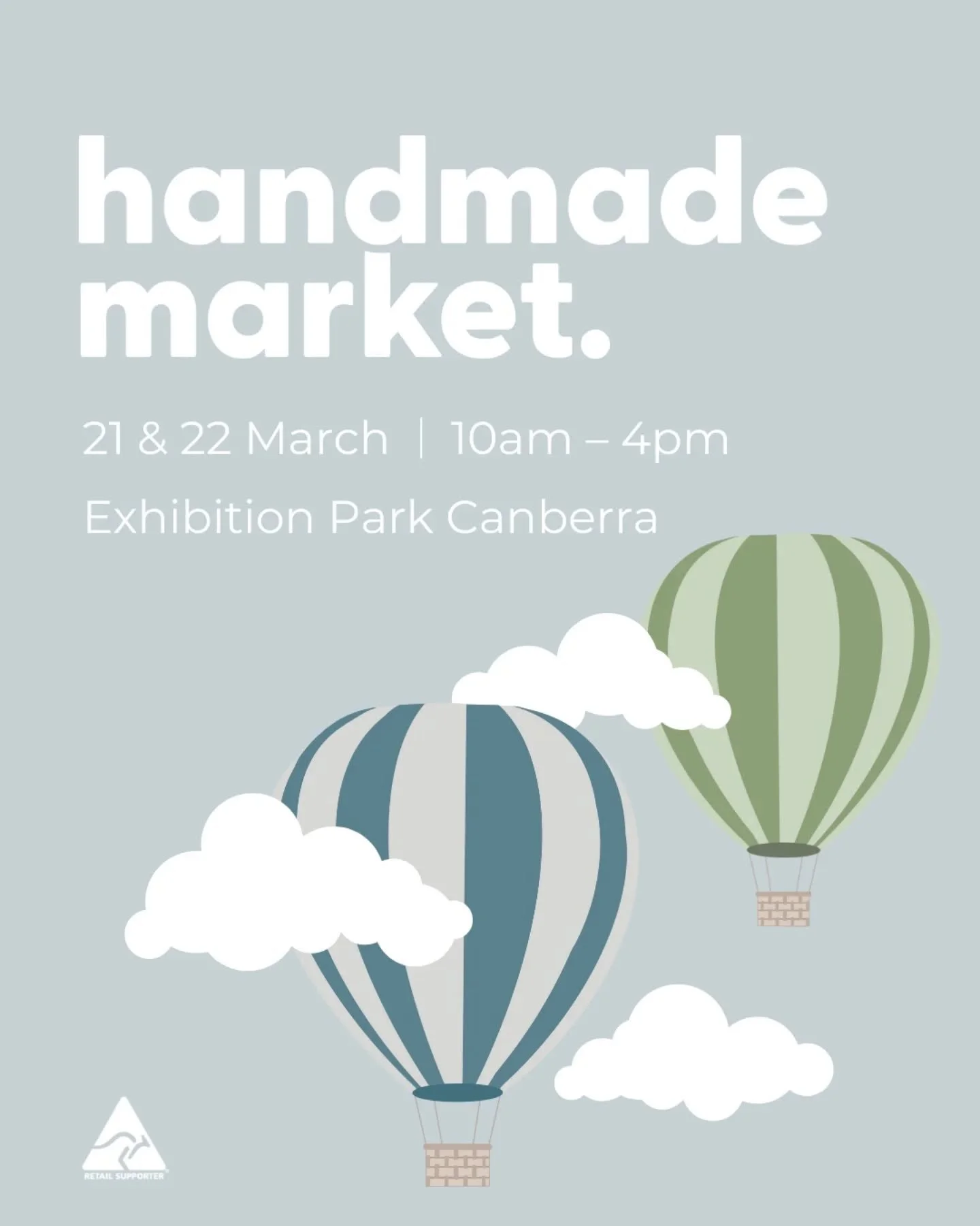 I&rsquo;m excited to be attending the upcoming @handmadecanberra
March Market! 🎄
Find me on March 21 &amp; 22 for two amazing days of shopping from 260+ Australian-made small businesses, including mine! 
It&rsquo;s on at Exhibition Park in Canber