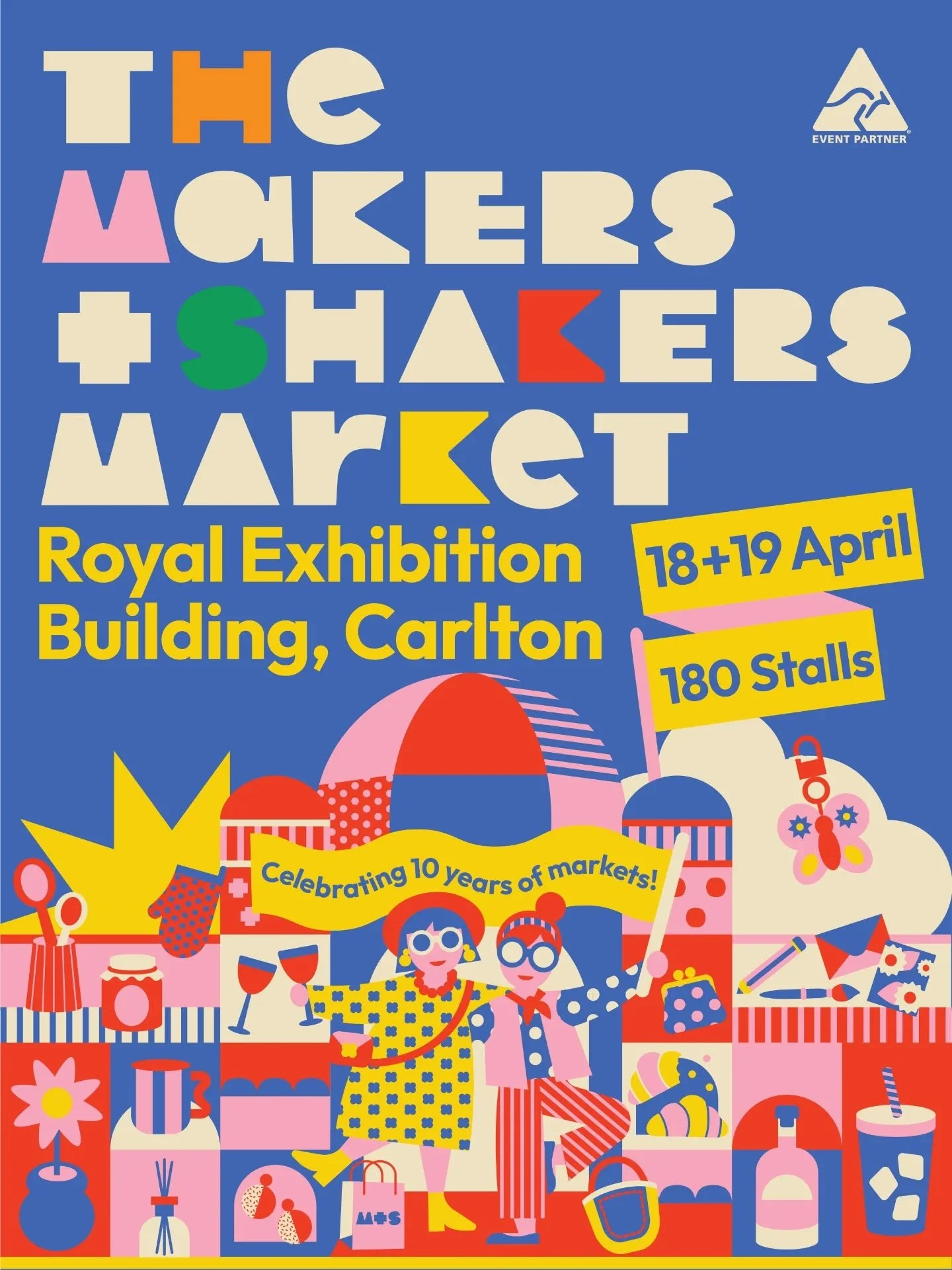 @themakersandshakers is back at Melbourne&rsquo;s Royal Exhibition Building this April✨

Just in time for Mother&rsquo;s Day, explore 180 stalls of Australian-made ceramics, slow fashion, jewellery, art, homewares, plus incredible food and drinks🥂It