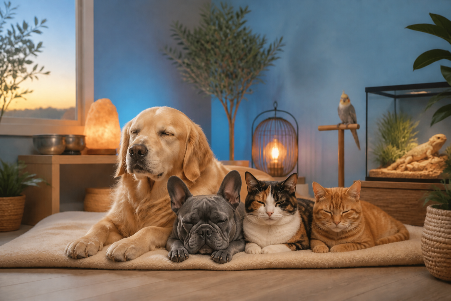 Companion animals representing future pet Reiki sessions