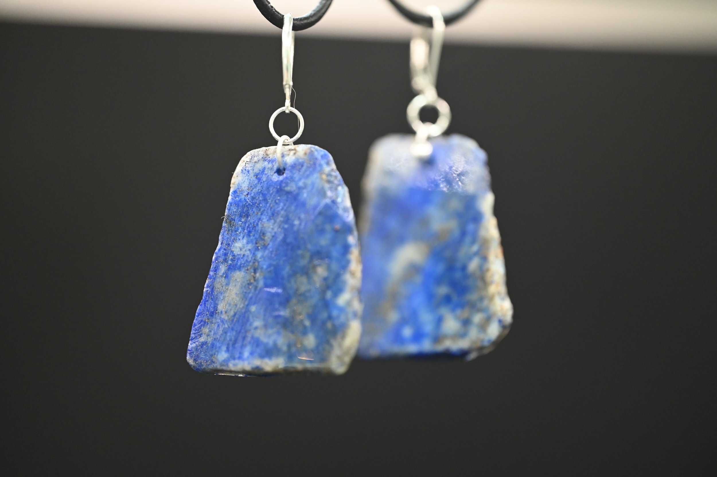 Handmade lapis lazuli earrings