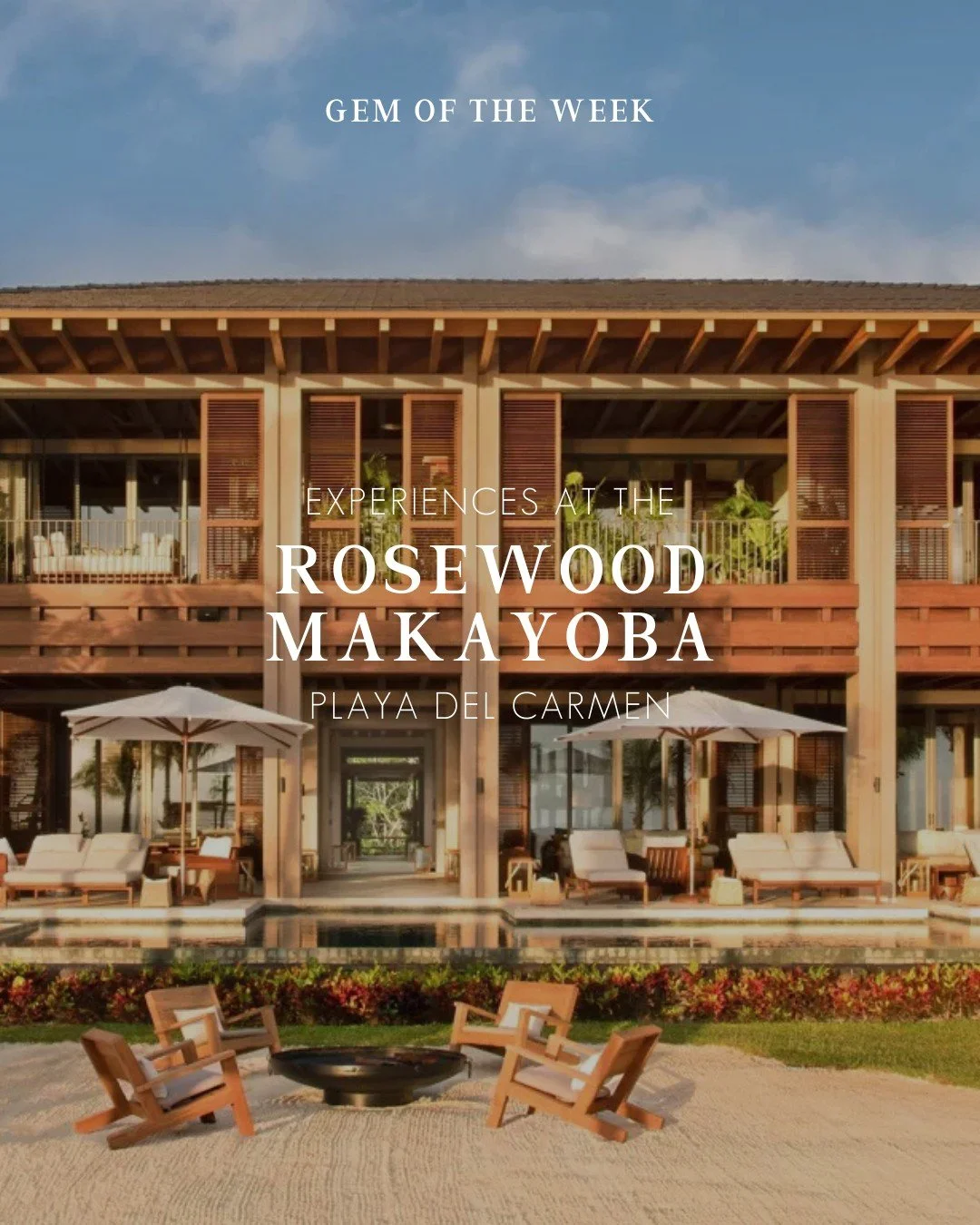 Rosewood Mayakoba is built around calm lagoons, soft pathways, and suites designed for privacy and light.

The property balances modern luxury with natural quiet&mdash;overwater decks, warm interiors, and a landscape that moves gently between jungle 