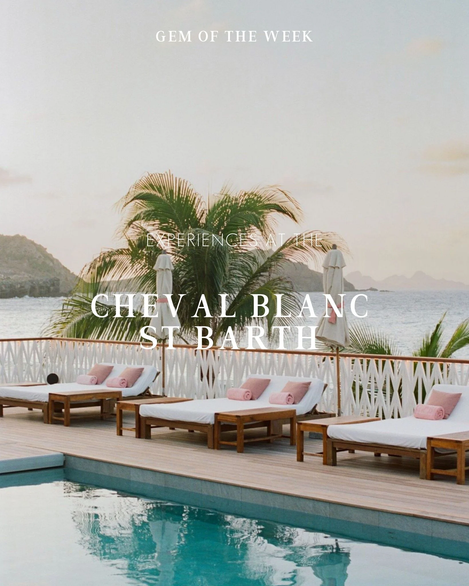 Cheval Blanc St-Barth pairs white-sand calm with refined French Caribbean design&mdash;quiet suites, soft light, and a beach that stays beautifully understated.

Sparks Luxury Travel sets up the stay so you enjoy the island through one of its most po