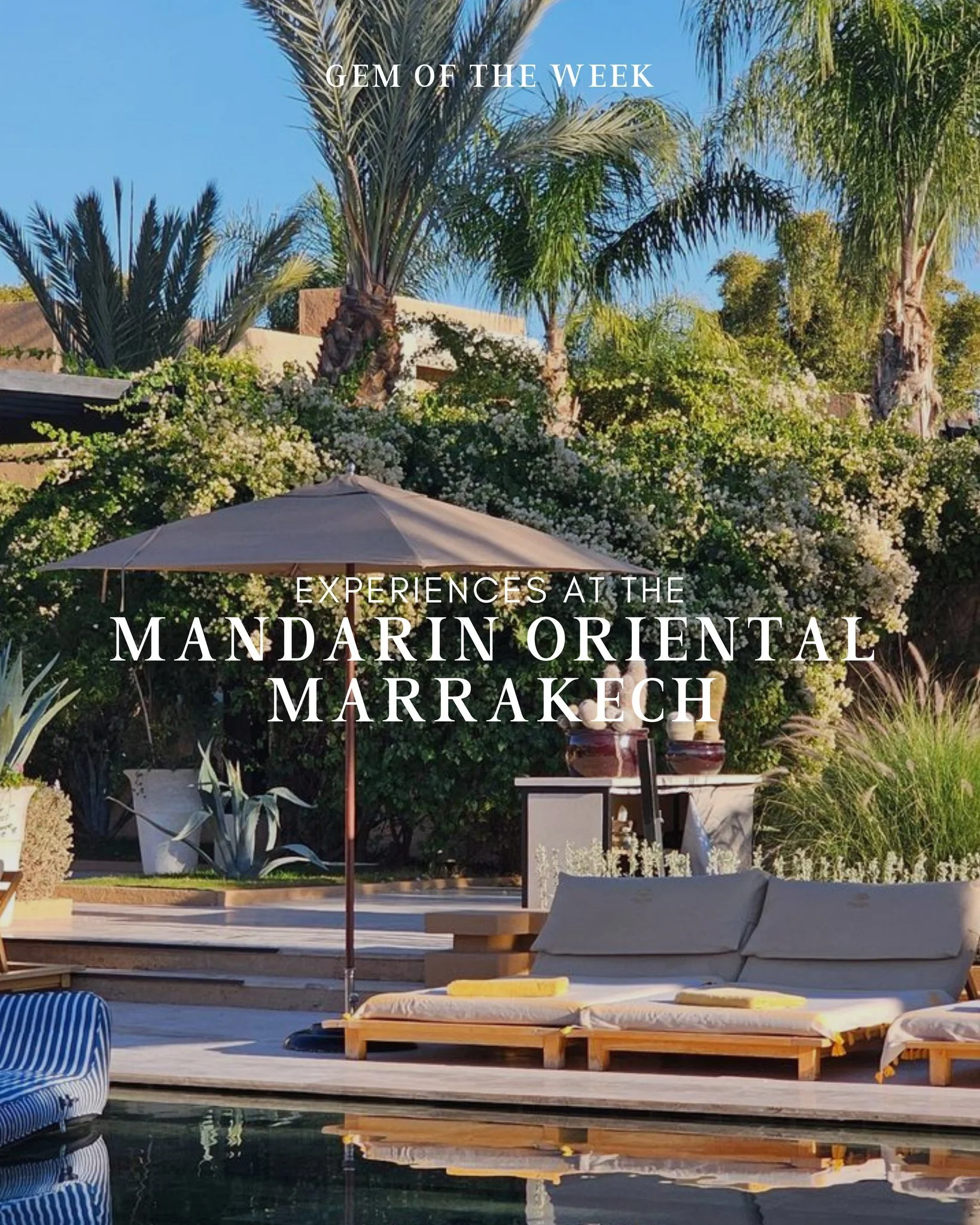 Mandarin Oriental Marrakech blends desert quiet, private villas, and gardens that open into soft light and long pathways.
The property carries that calm, understated luxury&mdash;warm interiors, pools made for slow hours, and a design language rooted